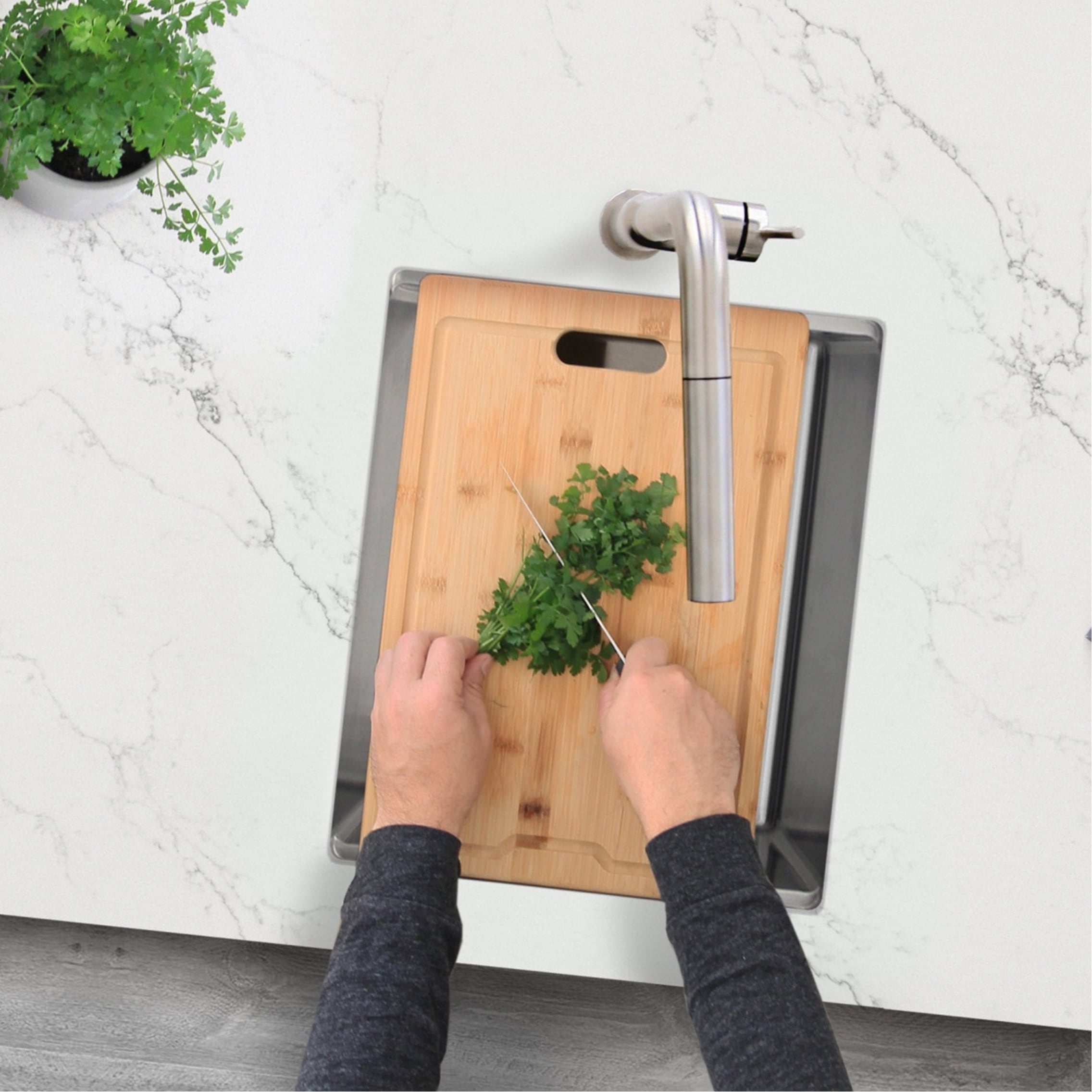 Stylish S-610W1 Kitchen-Sinks - View #15