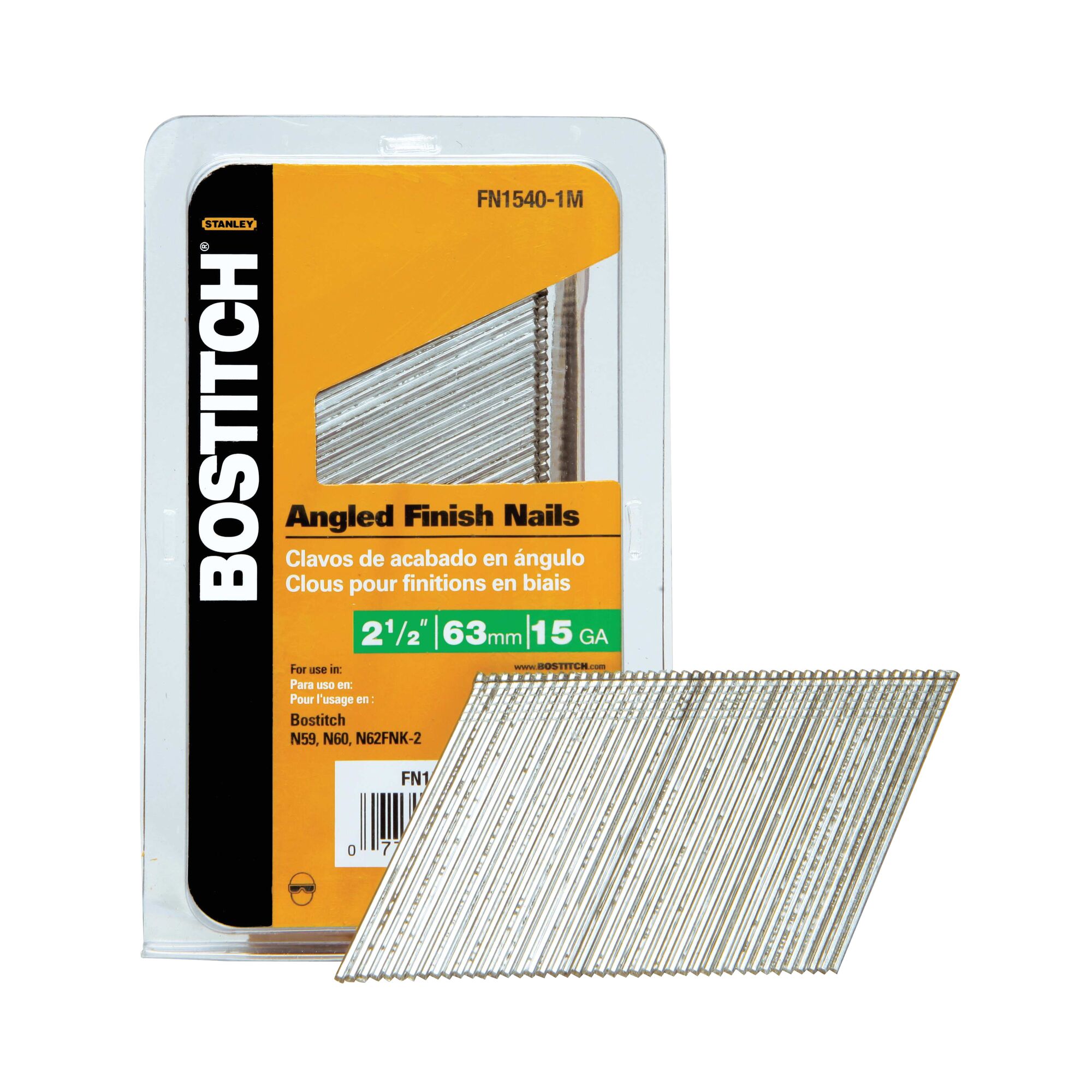 Bostitch FN1540-1M 2-1/2-in 15.0 -Gauge Angled Coated Collated Finish nails