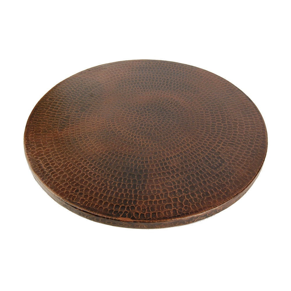 Premier Copper Products 1-Tier Wood Full Circle Tabletop Lazy Susan