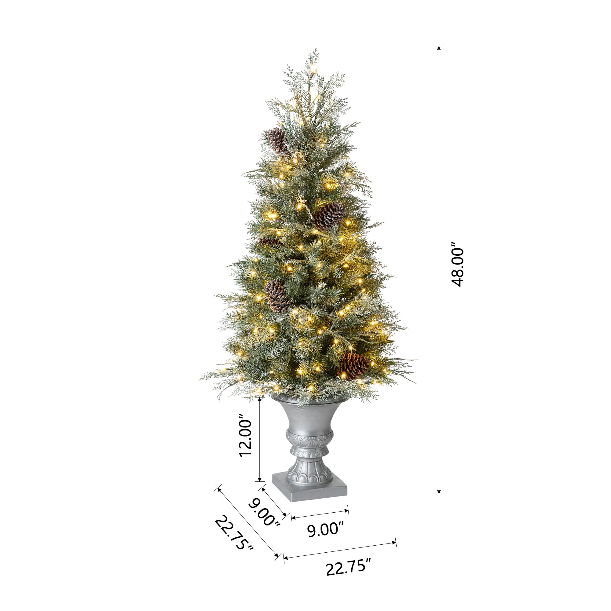 Glitzhome 2030800011 Artificial-Christmas-Trees - View #5