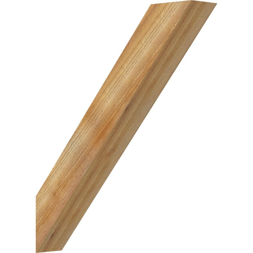 Ekena Millwork BRC04X22X26TRA00RWR 4-in x 22-in x 26-in Western Red Cedar Unfinished Wood Traditional Rough Sawn Knee Brace