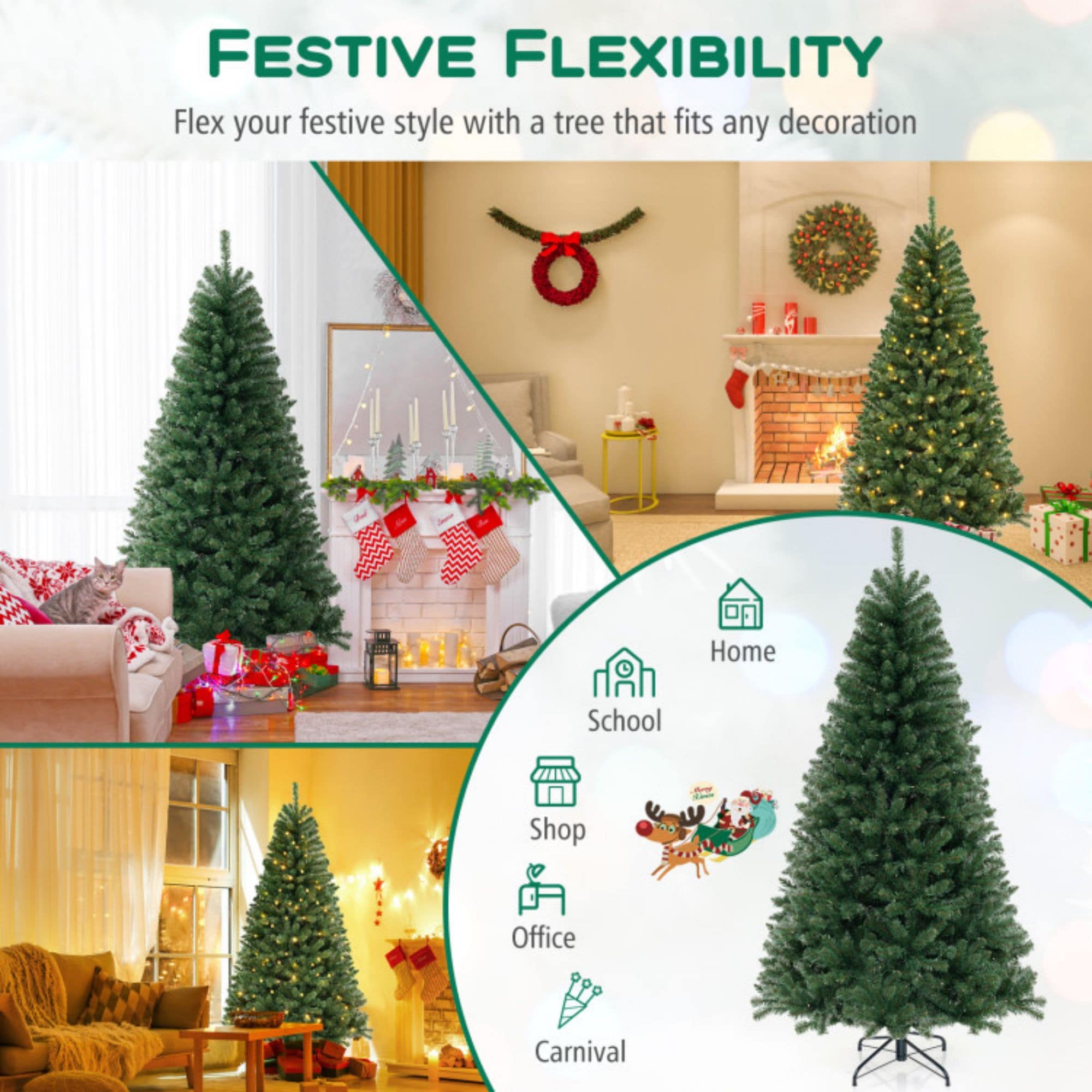 WELLFOR CM-HPY-23721 Artificial-Christmas-Trees - View #5