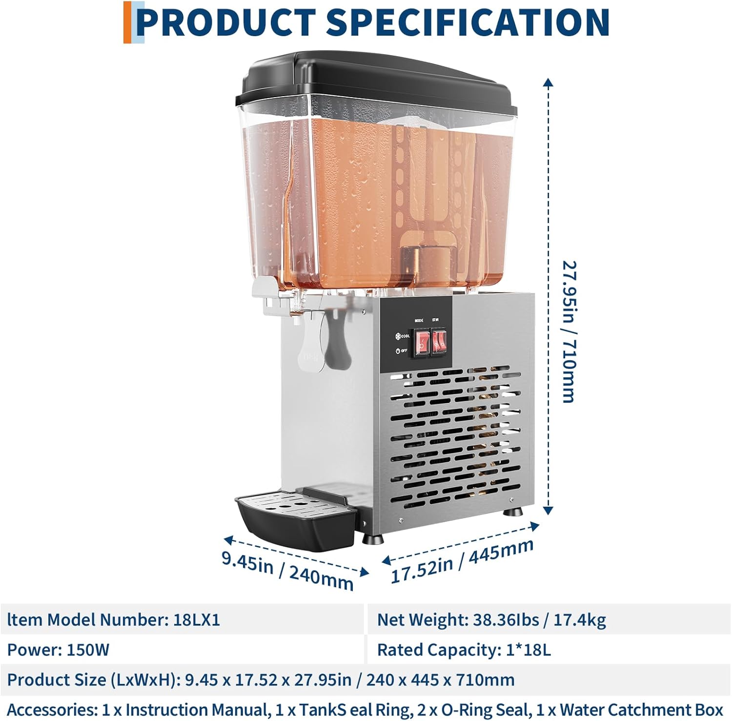 Garvee OYF-PHO-16G0Y2UB Frozen-Drink-Makers - View #2