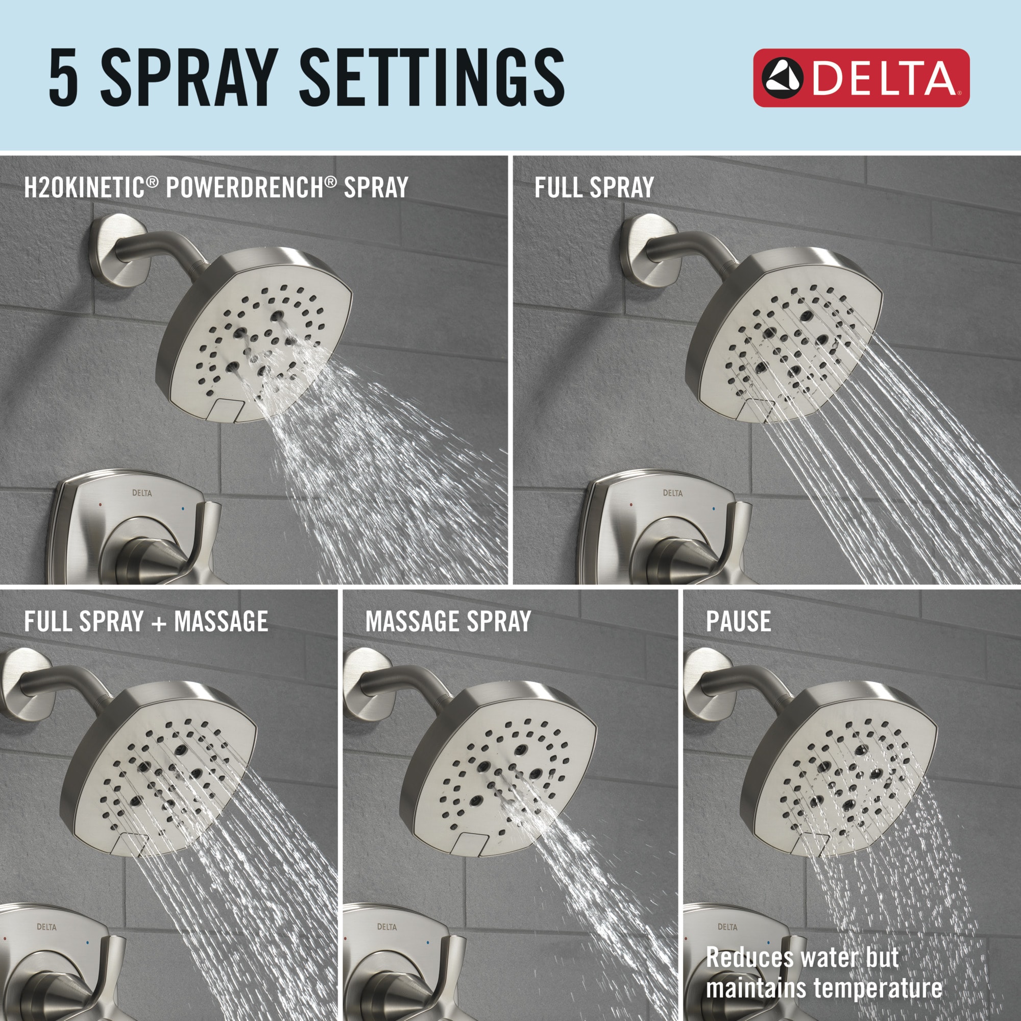 Delta T144766-SS-PR Tub-Shower-Faucets - View #3