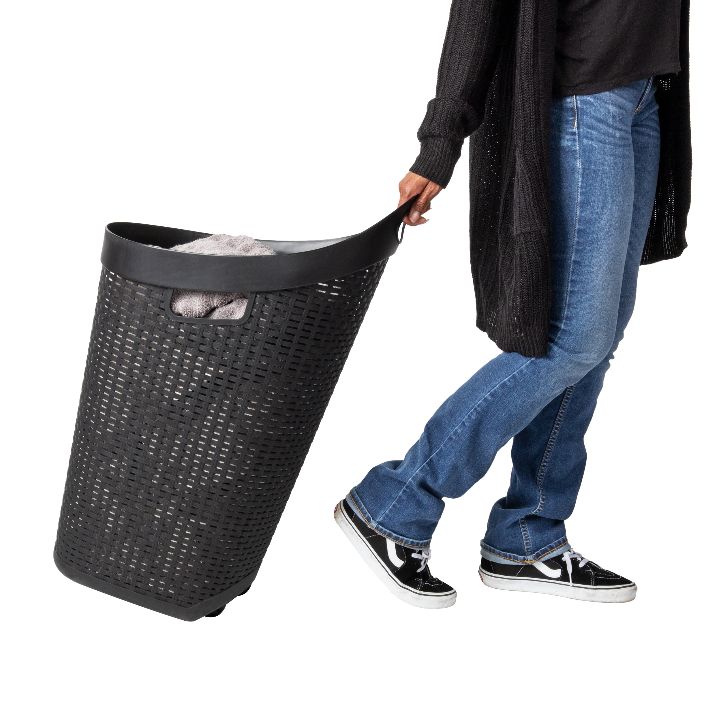 Mind Reader 60HWHEEL-BLK Hamper-Baskets - View #5