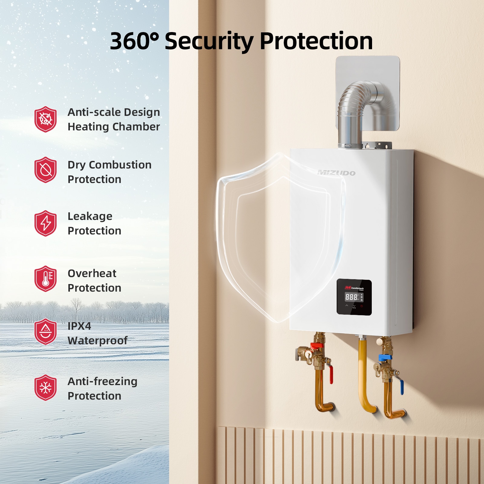 Mizudo FDG-CS80W-LP Gas-Water-Heaters - View #7