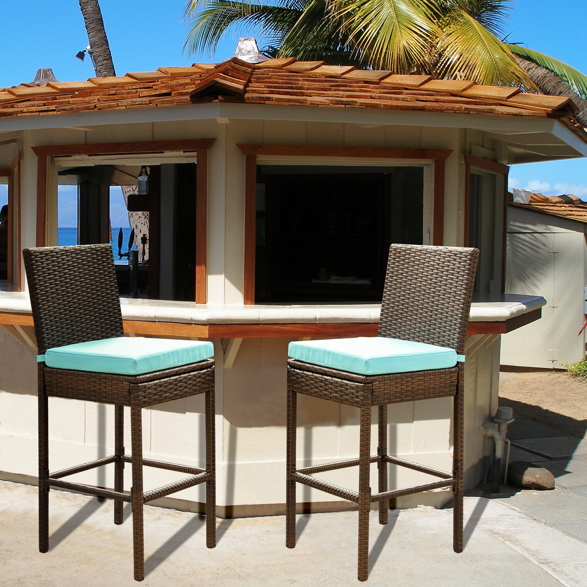 AURA OUTDOOR STOOL-KD Patio-Chairs - View #3