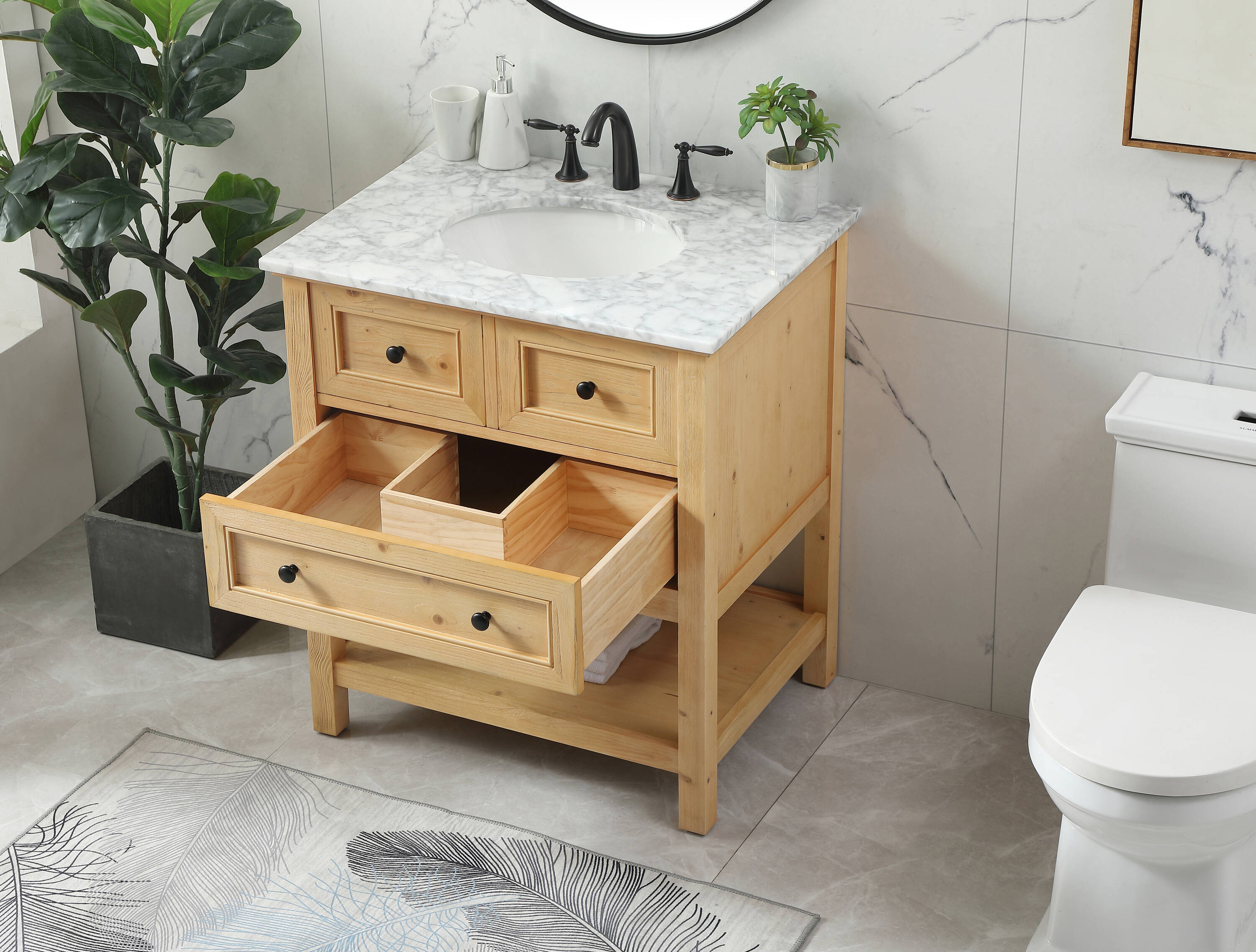 Elegant Decor HF81090NW Bath-Vanity-Combo - View #4