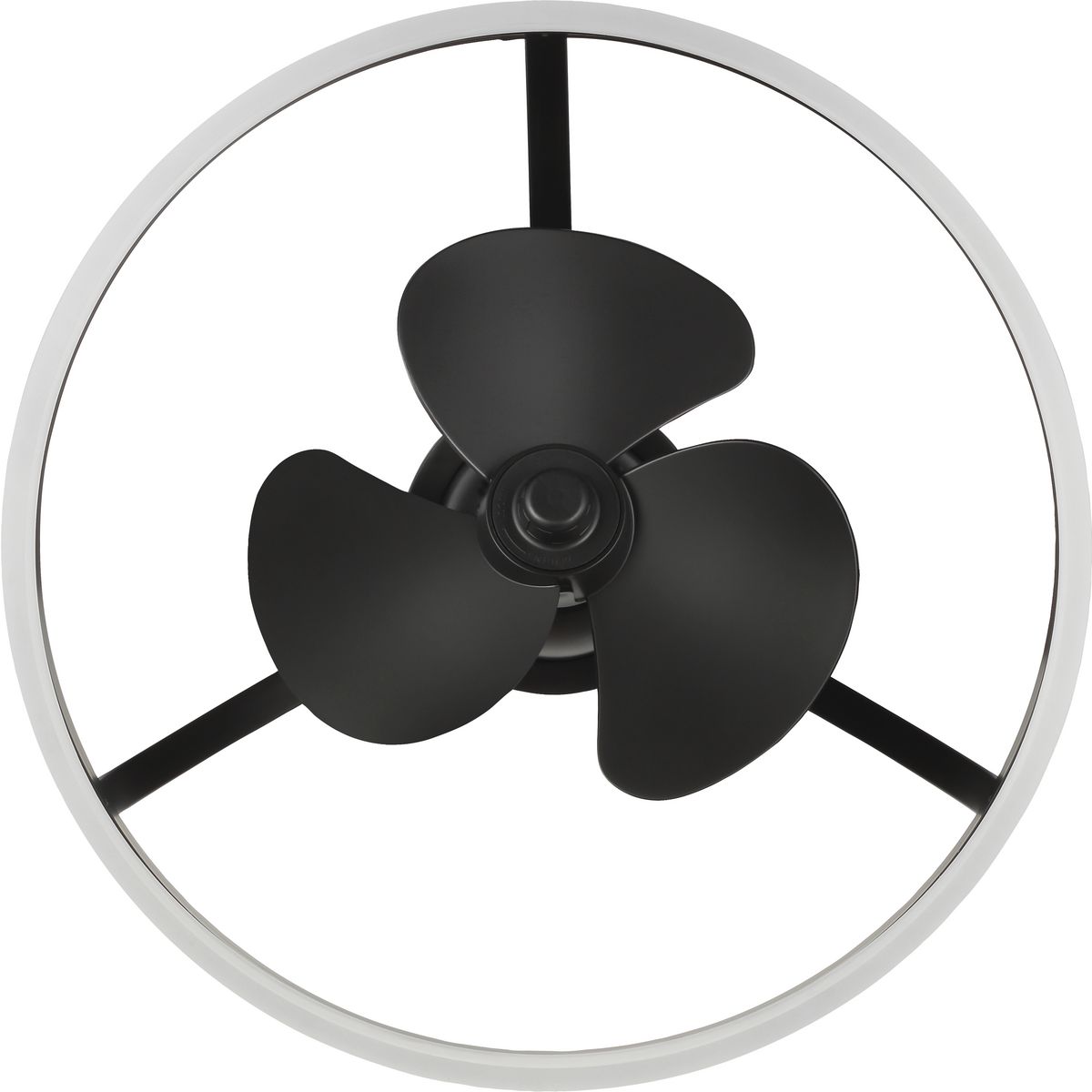Matte Black 20" LED Ceiling Fan with Remote and Light