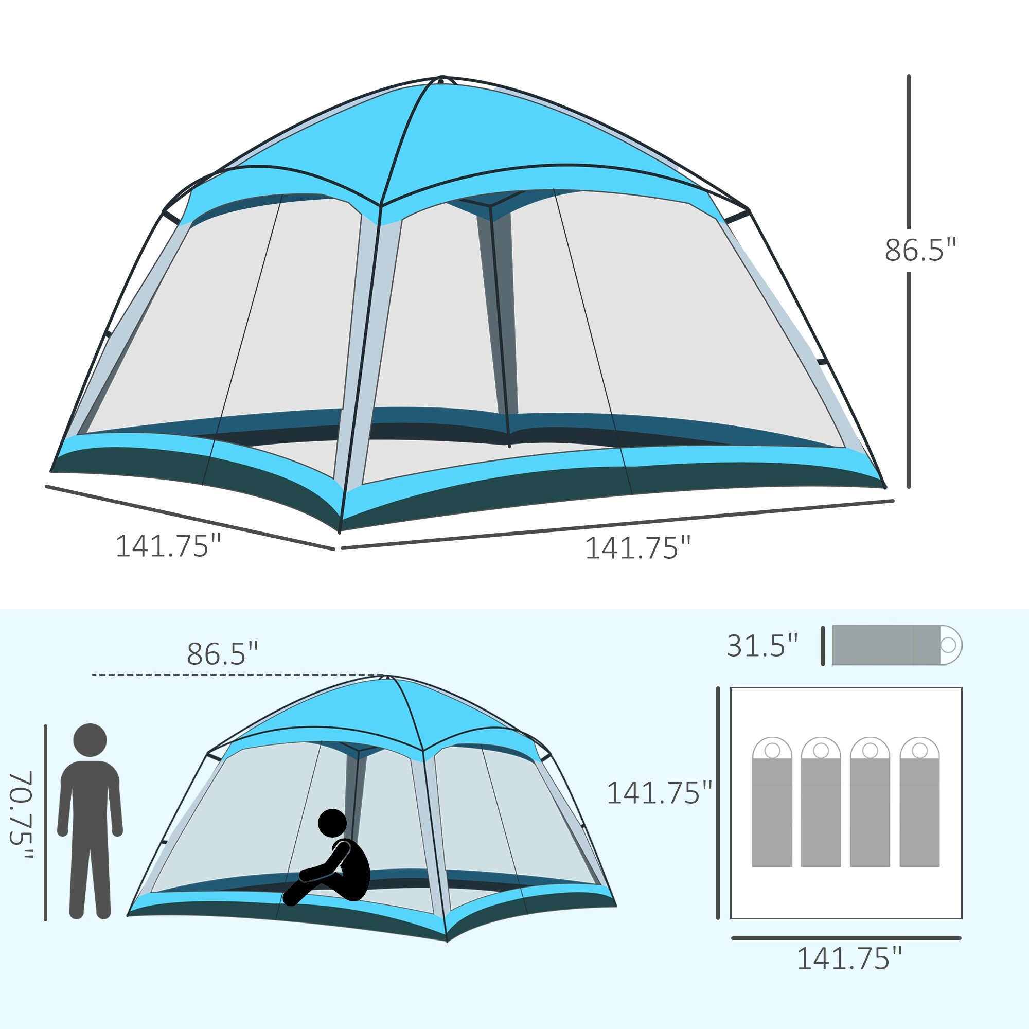 Lycvki AE34 tents - View #4
