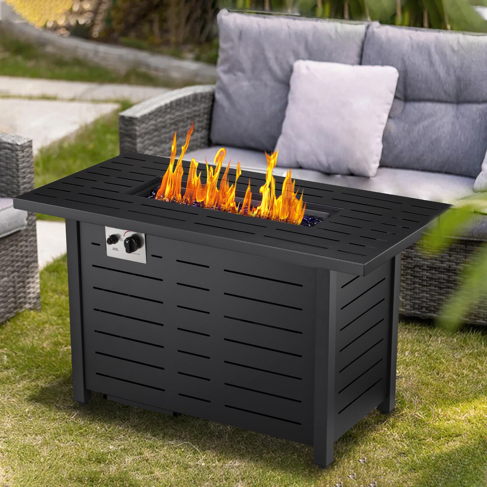 COWSAR 46R43-BLACK Outdoor-Gas-Firepits - View #8