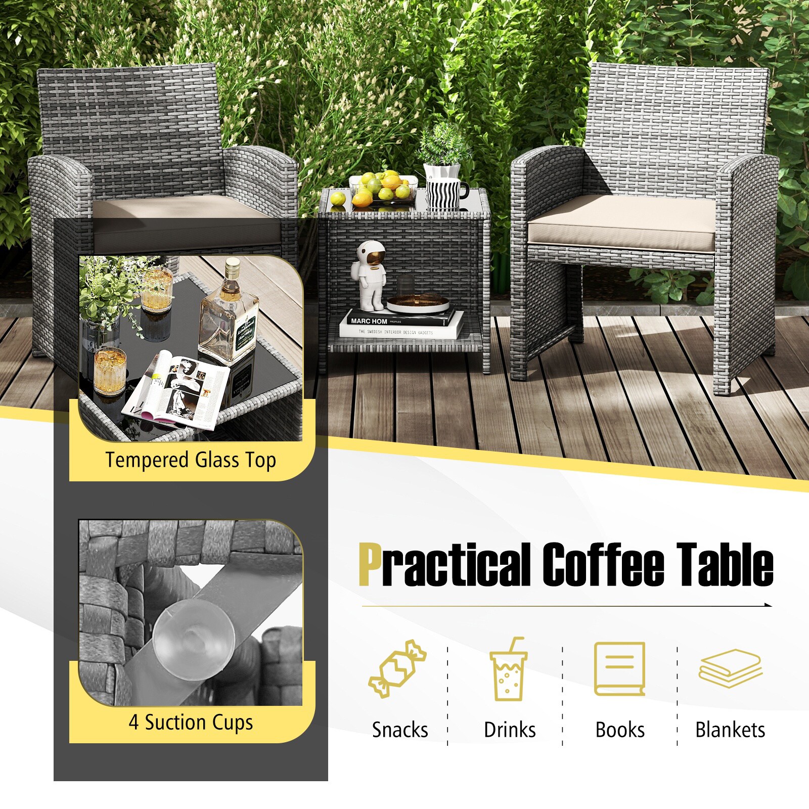 Volenca VOL-2ZLAOI Patio-Conversation-Sets - View #4