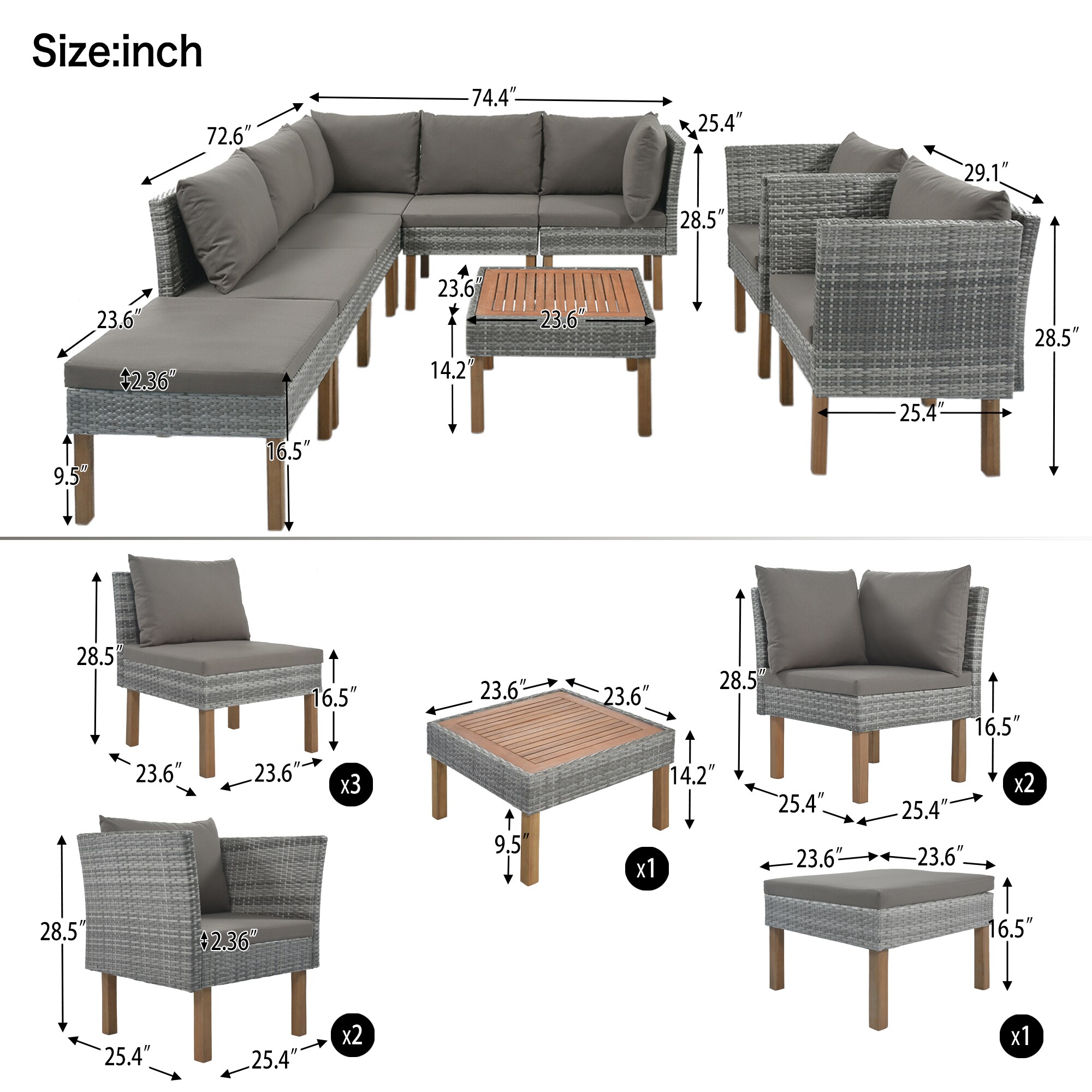 ModernLuxe L-FG201208AAE Patio-Conversation-Sets - View #6