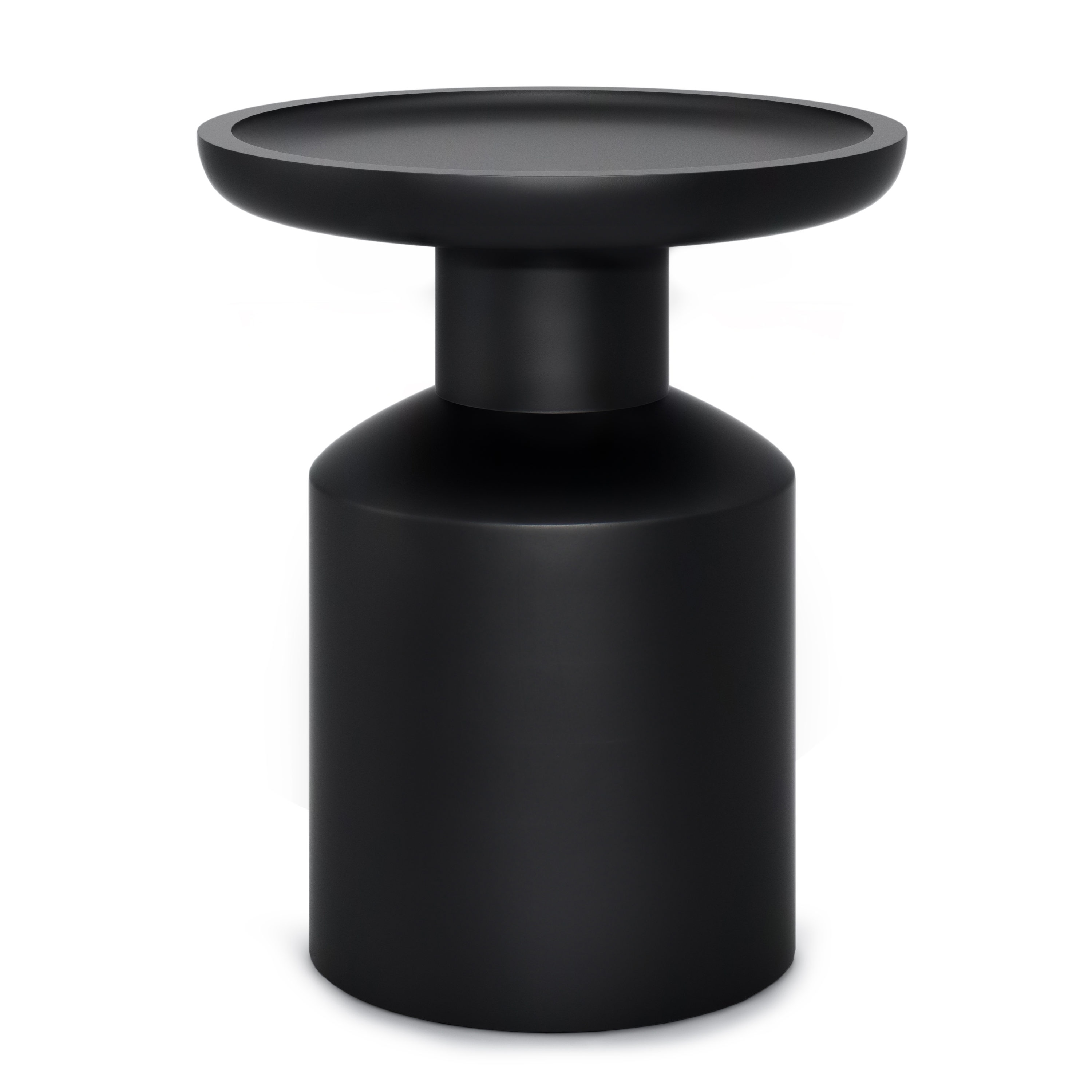 Simpli Home AXCATHAY-BL Haynes 15.75-Inches W x 17.7-Inches H Black Wood Round Eclectic End Table