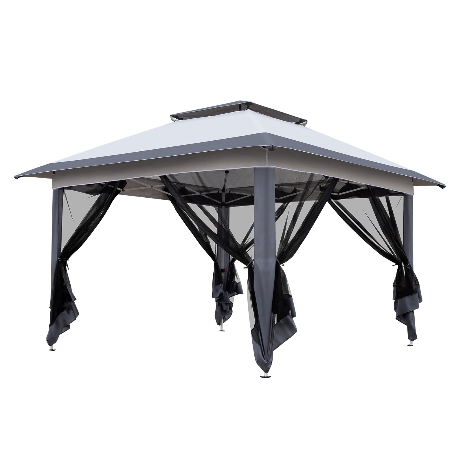 Winado LO1G58000170 11.81-ft x 11.81-ft Rectangle Gray Pop-up canopy