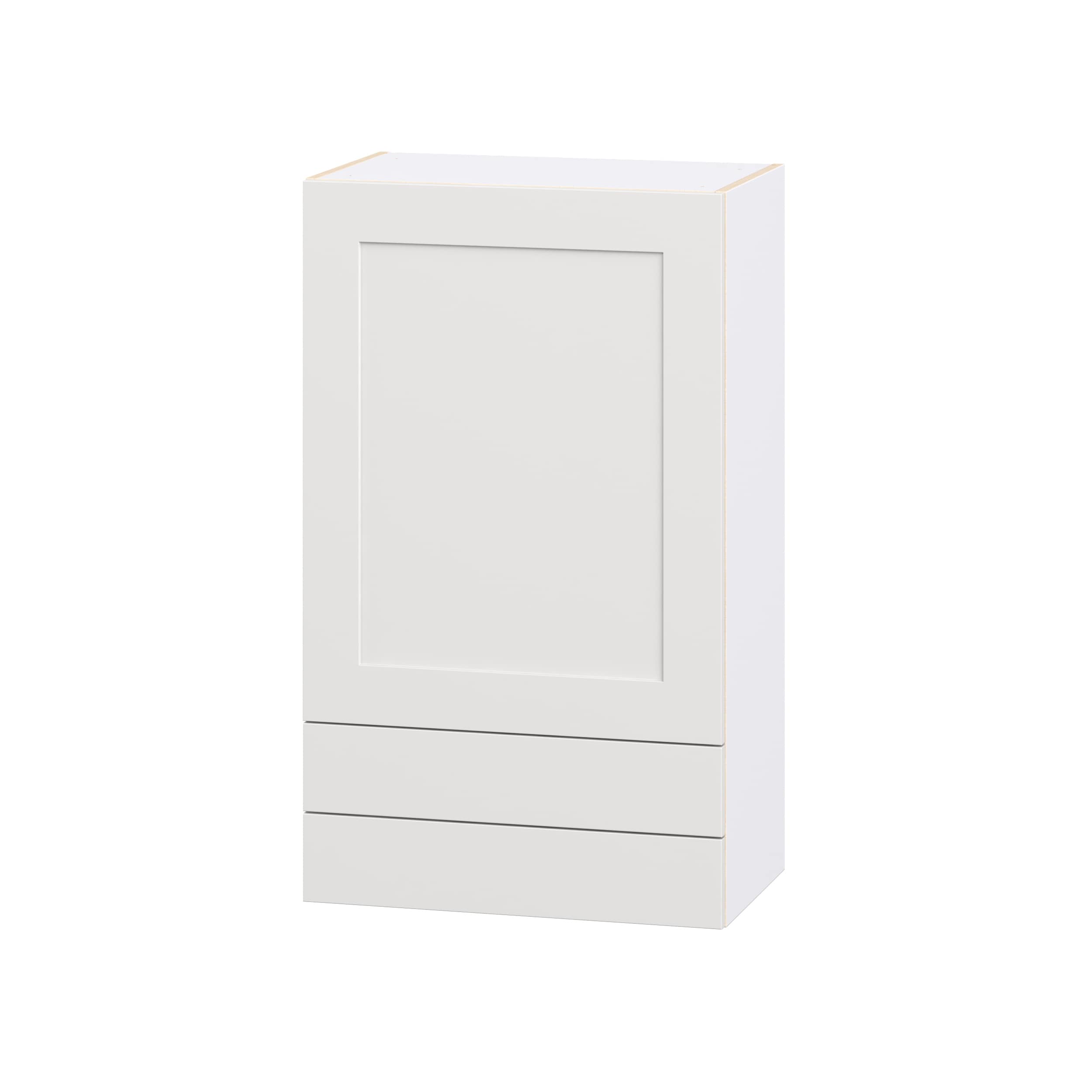 Hugo&Borg DSW2440B(L/R)-JO Jolie 24-in W x 40-in H x 14.75-in D Warm White 2 -Drawers Wall Fully assembled Cabinet Recessed Panel Shaker