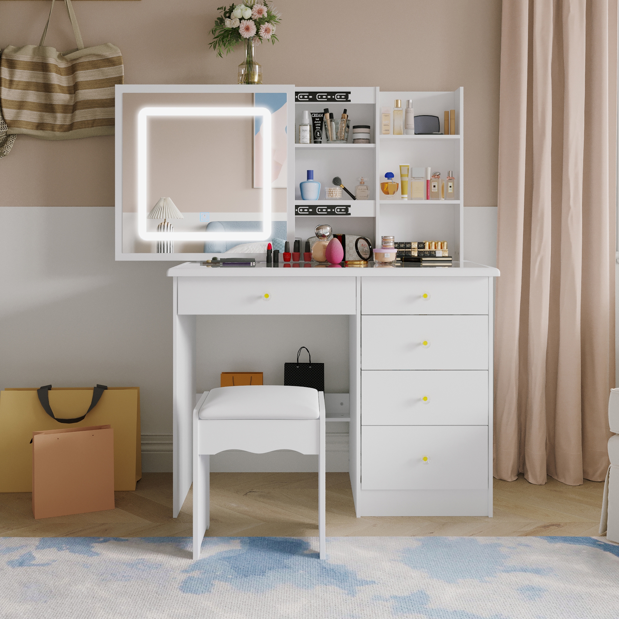 FUFU&GAGA LJY-KF390029-01 Bedroom-Vanities - View #2