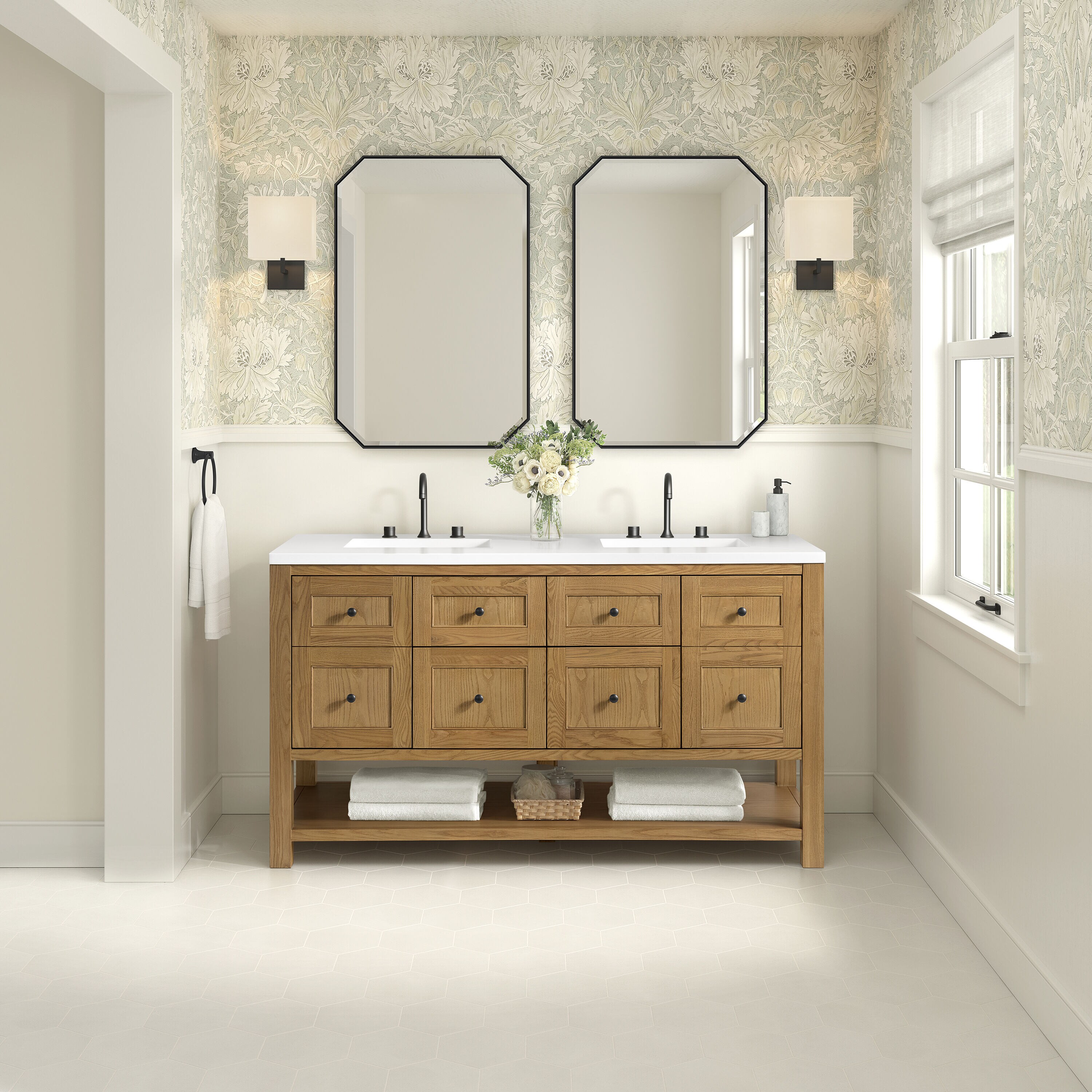 James Martin Vanities 330-V60D-LNO-3WZ Bath-Vanity-Combo - View #2