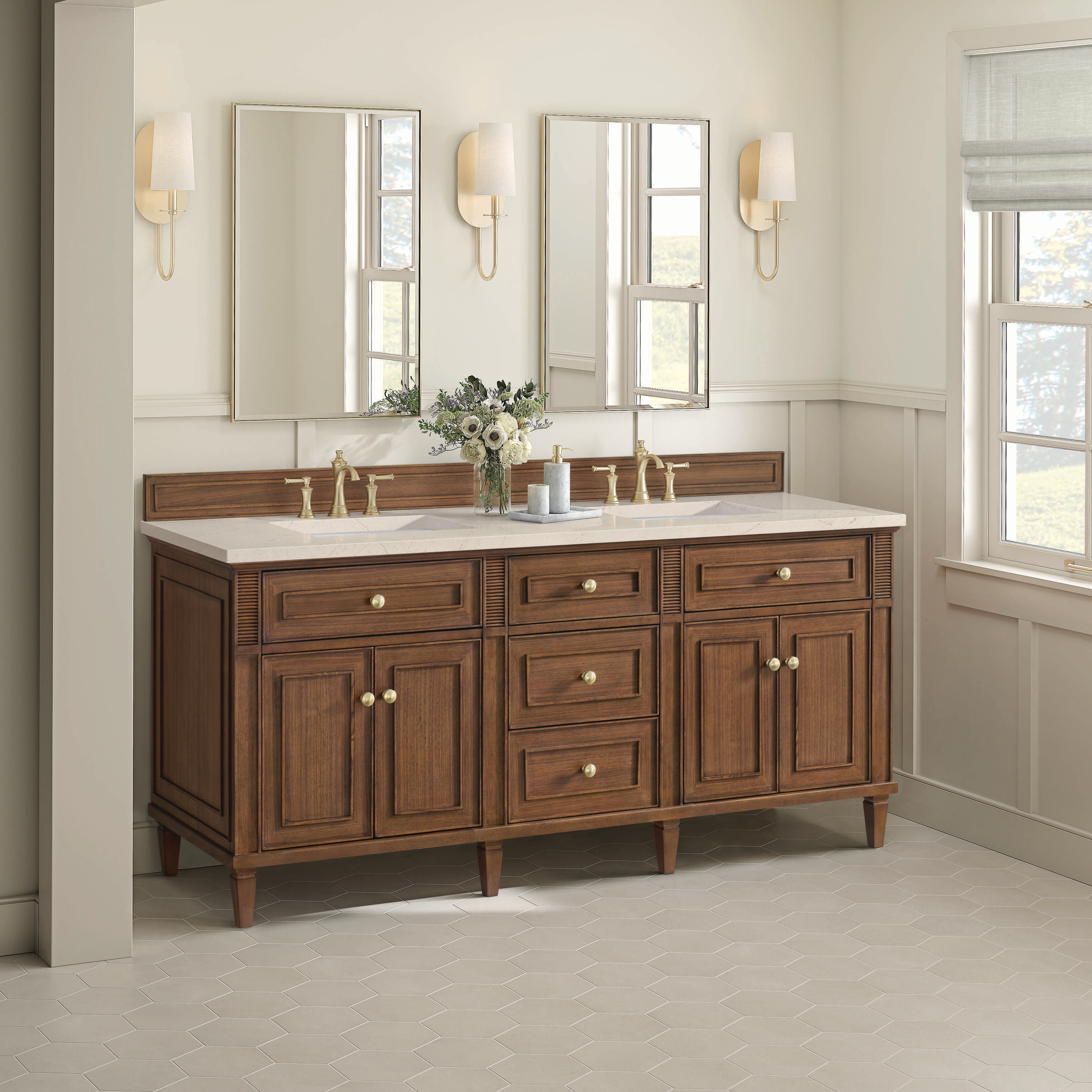 James Martin Vanities 424-V72-WLT-3EMR Bath-Vanity-Combo - View #3