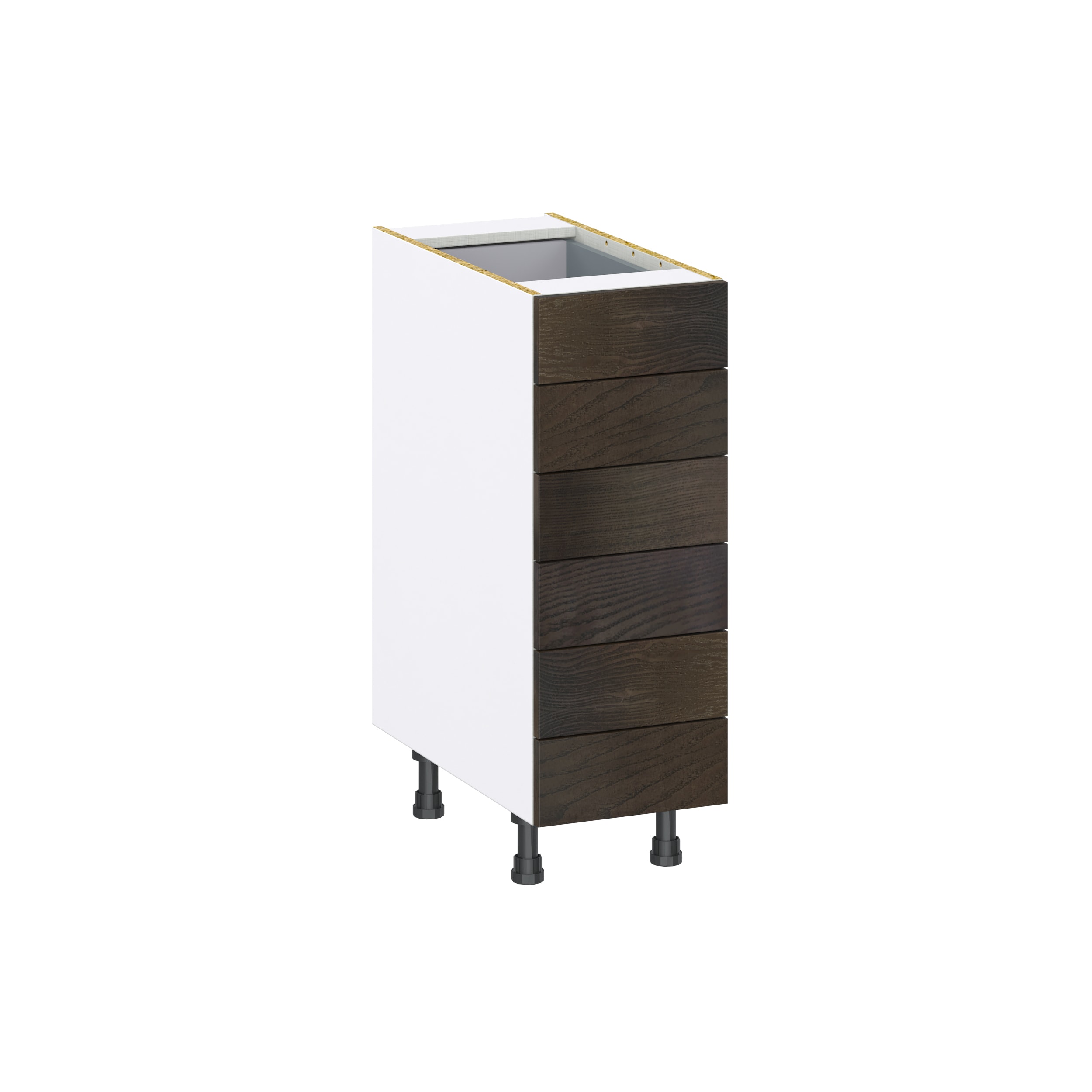 Hugo&Borg Montclaire 12-in W x 34.5-in H x 24-in D Wood 3-Drawer Base Fully Assembled Cabinet (Recessed Panel Style)
