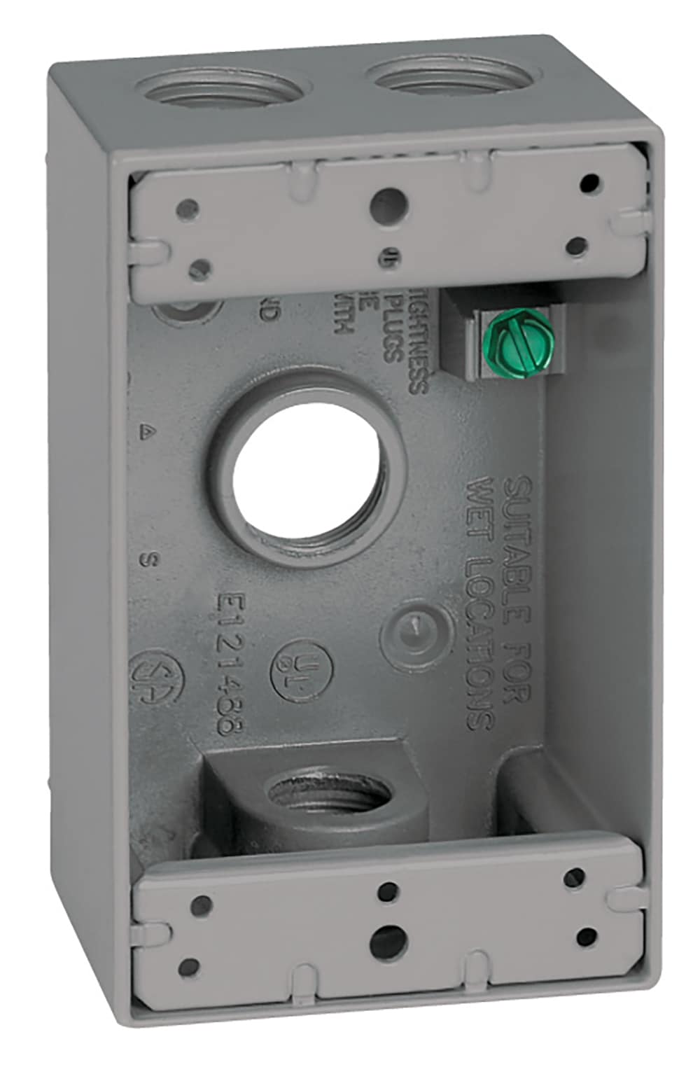 Sigma Engineered Solutions 14253 1-Gang Metal Weatherproof New Work Rectangular Electrical Box