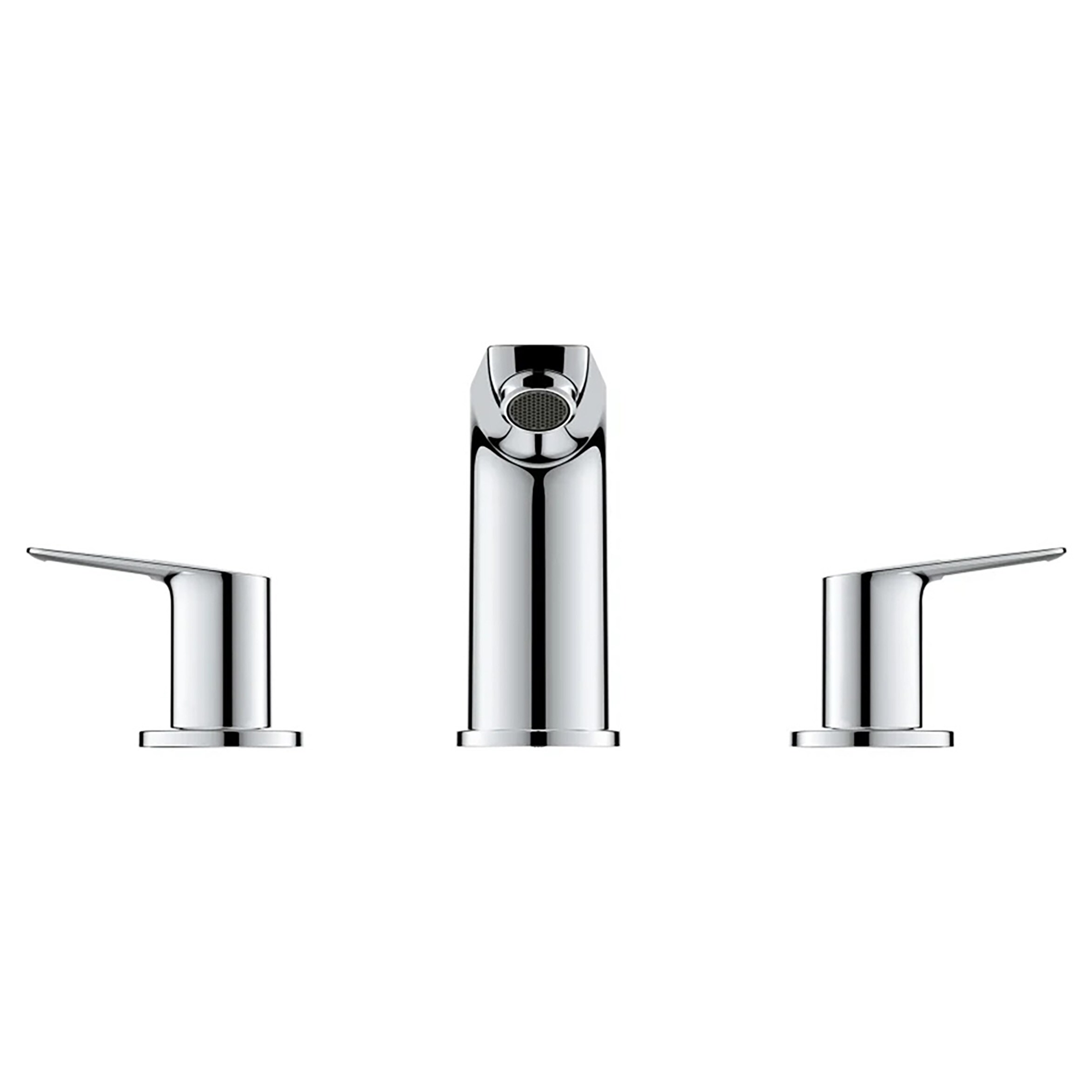 Sleek Cosmopolitan Starlight Chrome Widespread Bathroom Faucet
