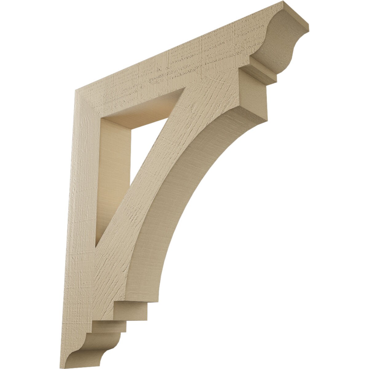 Ekena Millwork 2120511 Imperial Rough Cedar Woodgrain TimberThane 5-1/2-in x 36-in x 32-in Brown Urethane Standard bracket