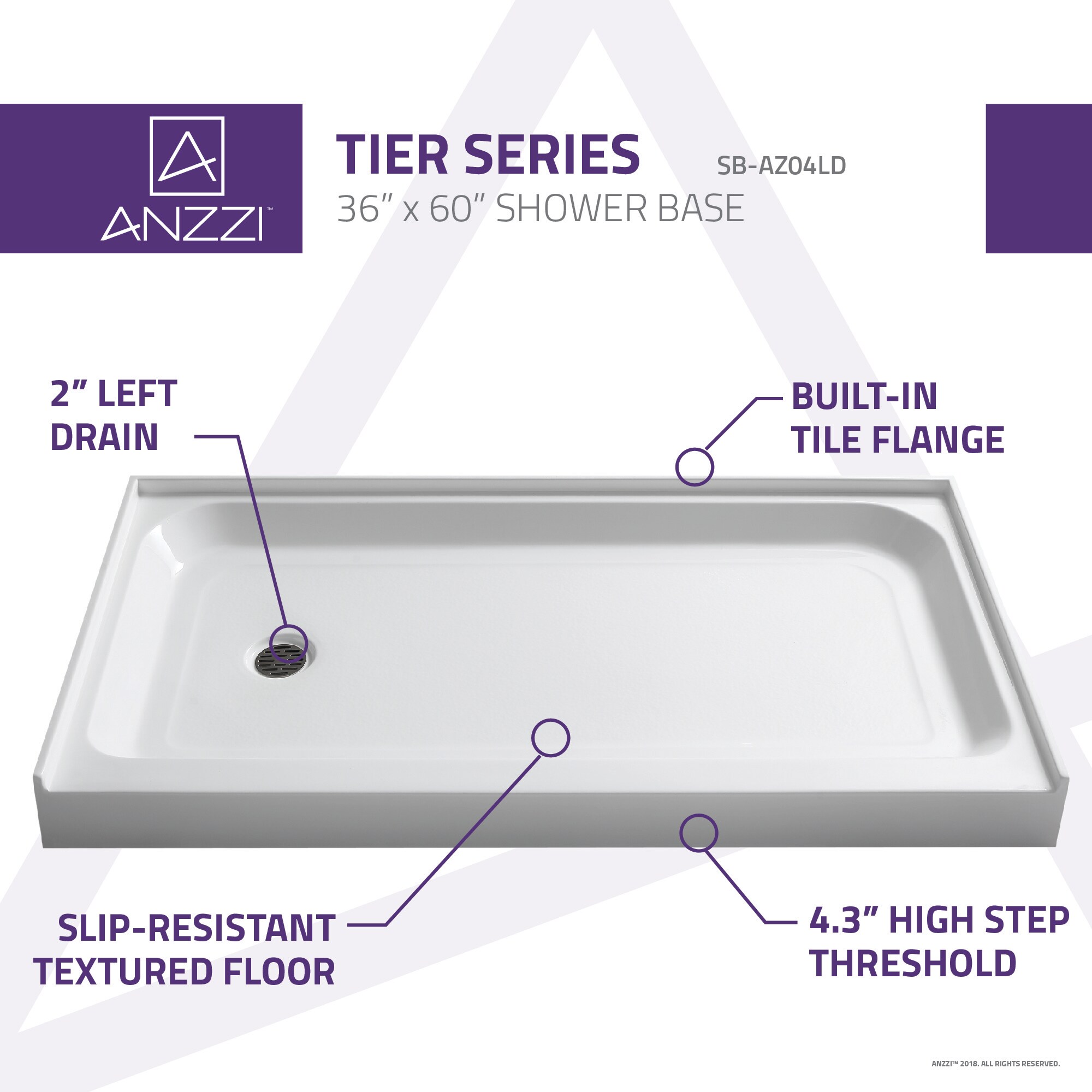ANZZI SB-AZ04LD Shower-Floors - View #4