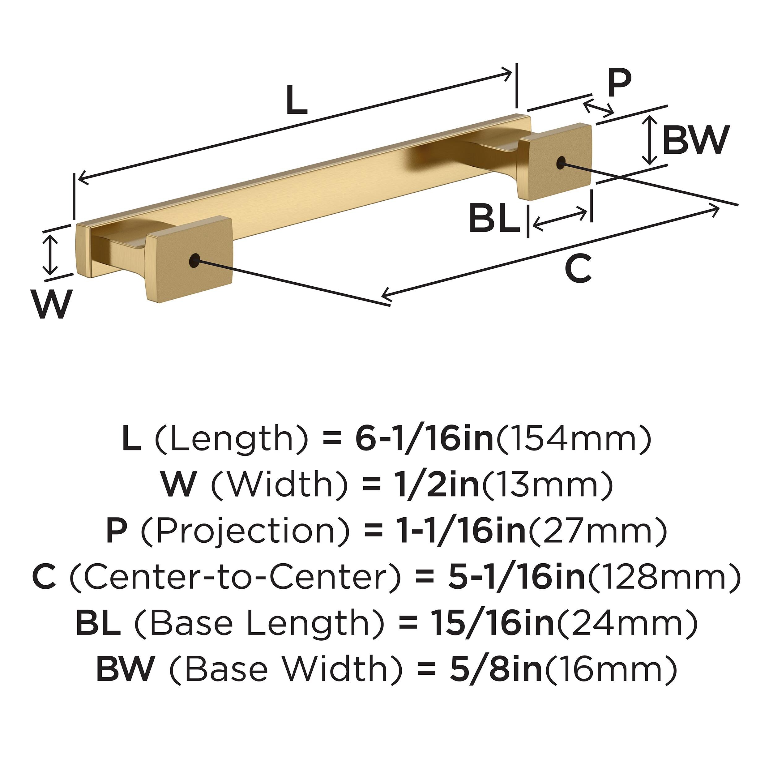 Amerock 10BX37092CZ Cabinet-Pulls - View #4