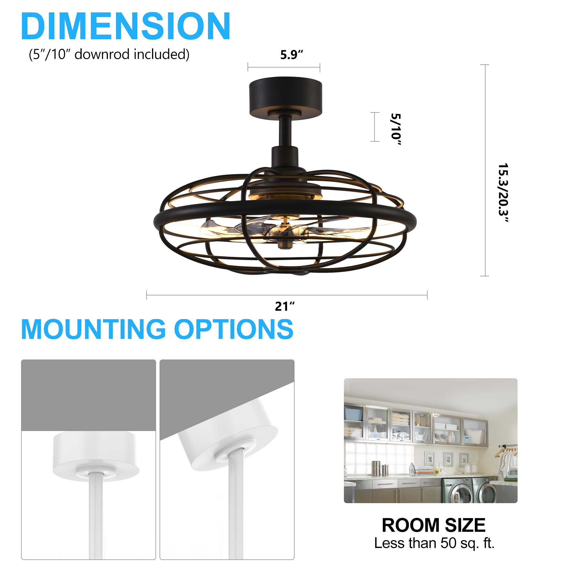 Breezary 23012-CT Ceiling-Fans - View #9