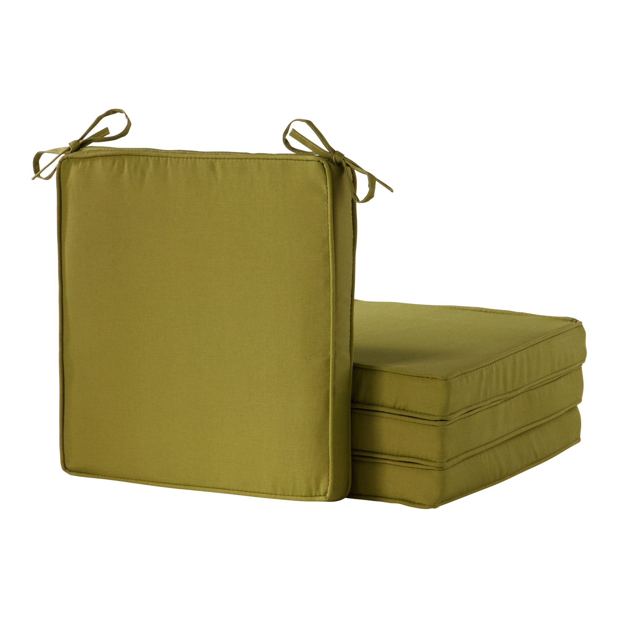 Greendale Home Fashions OP2100S4-KIWI 18-in x 18-in 4 -Piece Kiwi Patio chair cushion