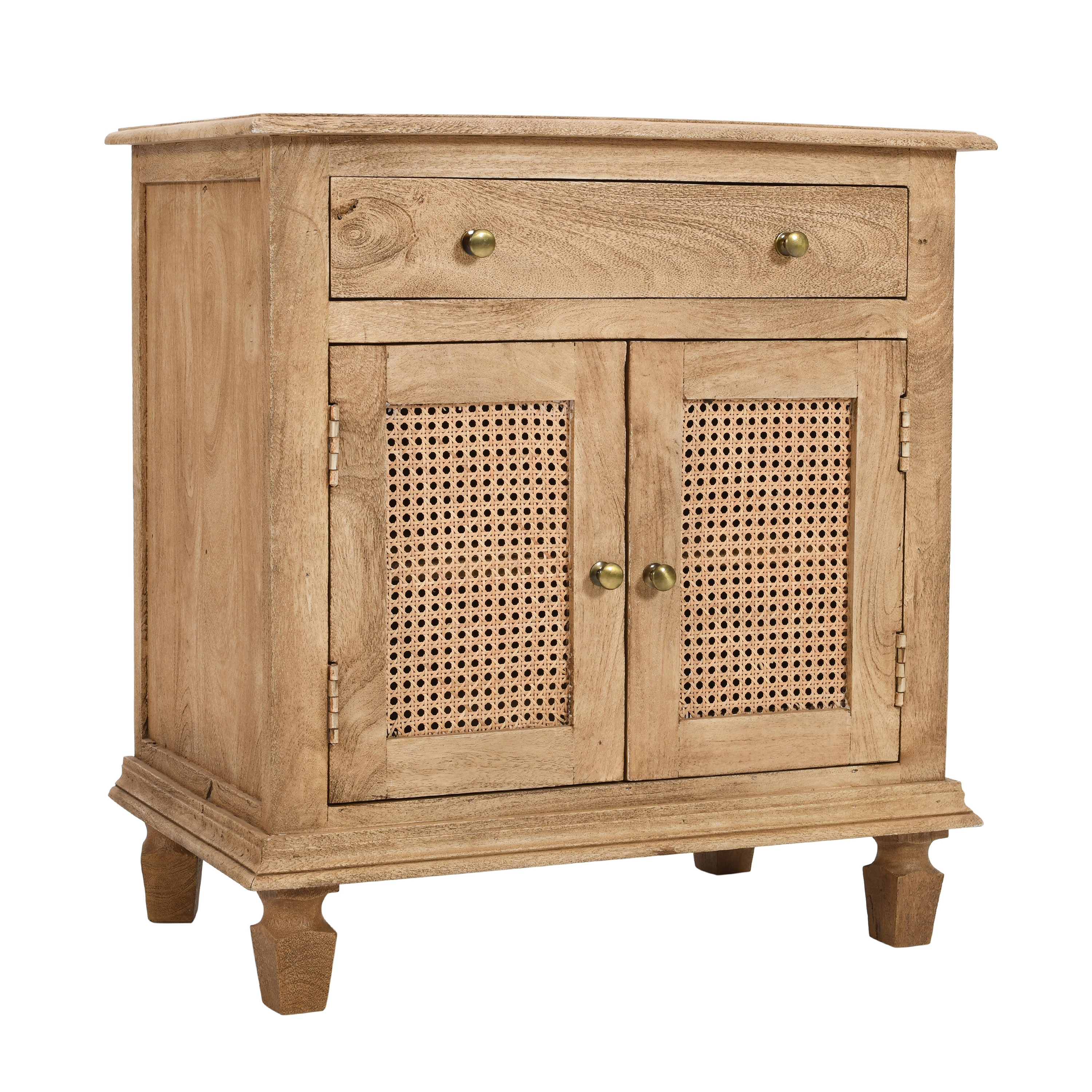 Benzara UPT-301721 Brown Bamboo Nightstand