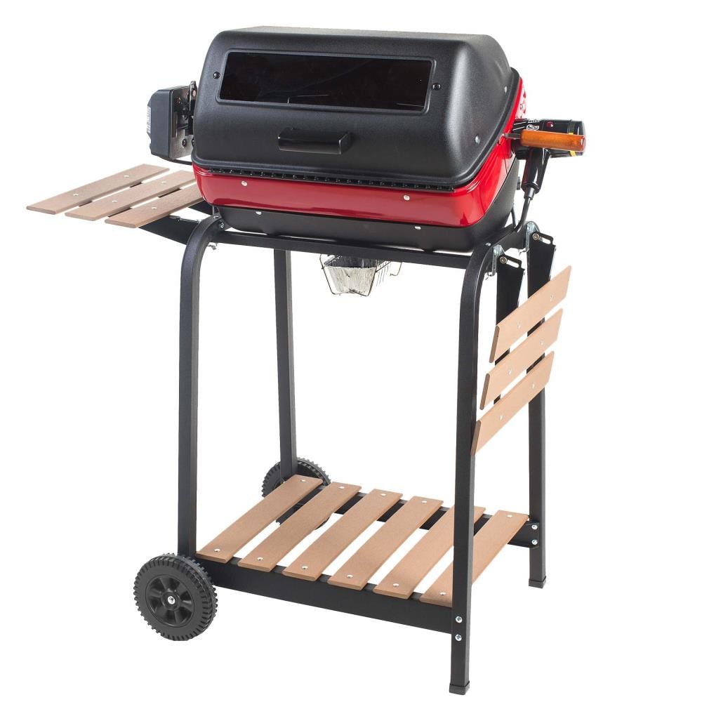 Ninja Woodfire 7-in-1 Outdoor Grill and Smoker 1760-Watt Grey Electric  Grill in the Electric Grills department at