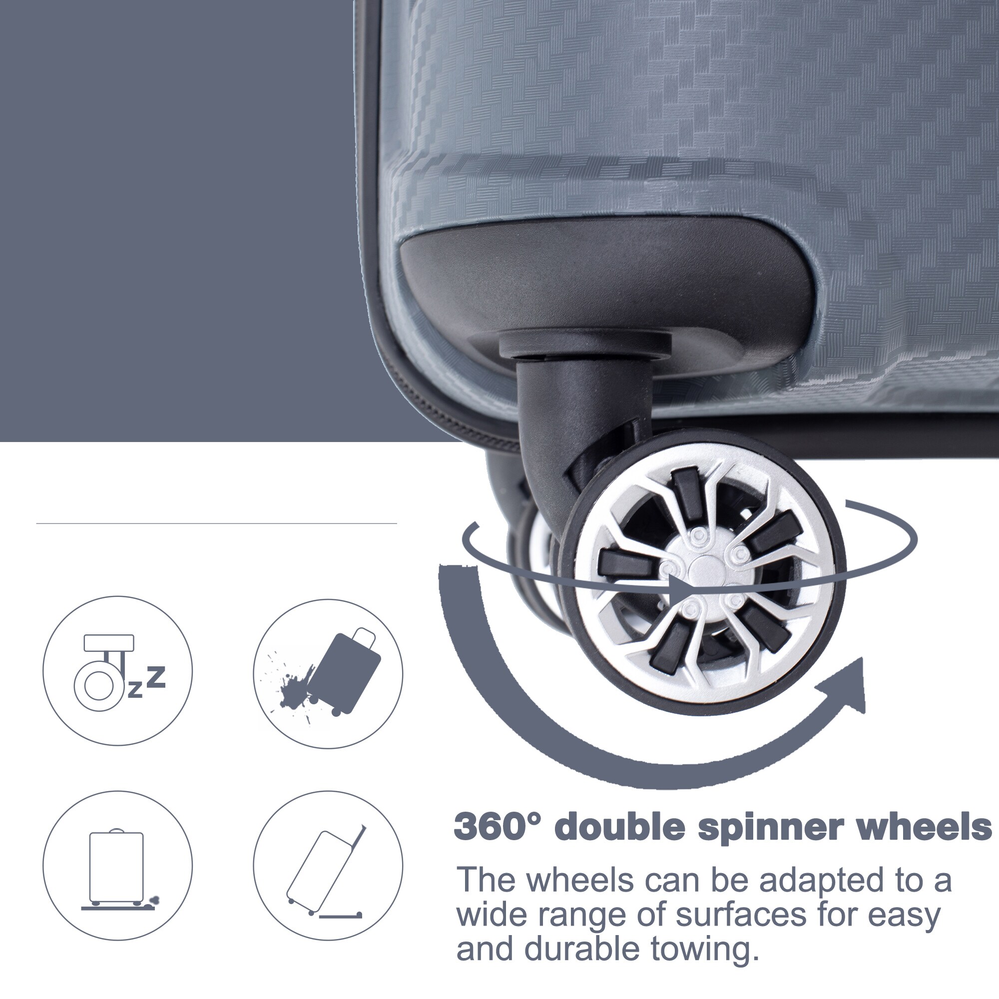 SINOFURN SYD9400012GY Luggage-And-Luggage-Sets - View #2
