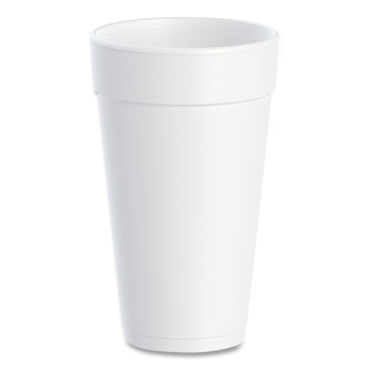 Dart Foam Drink Cups 20 oz White 500/Carton