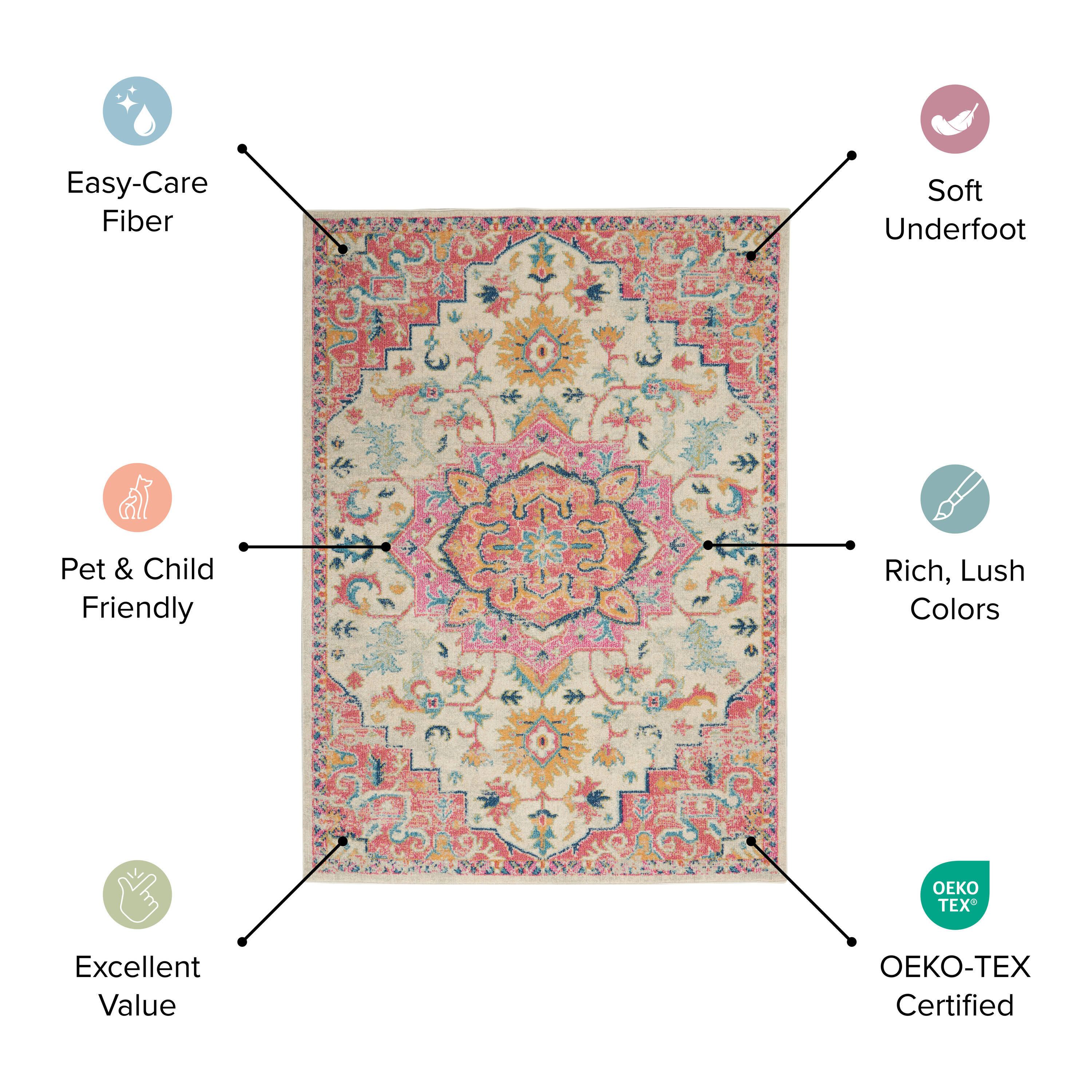 Nourison 99446397850 rugs - View #6