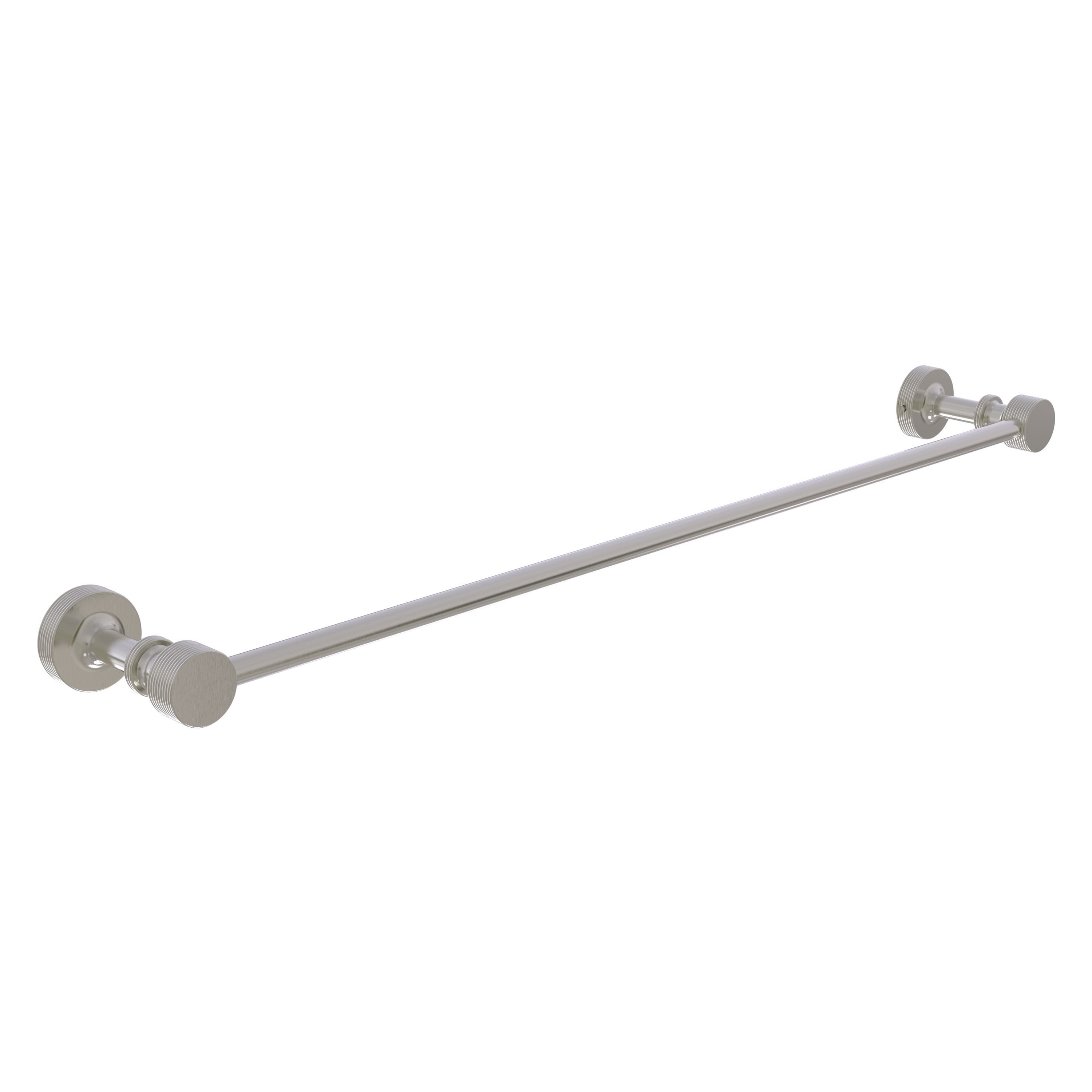 Allied Brass FT-21/18-SN Foxtrot 18-in Satin Nickel Wall mount Single Towel Bar