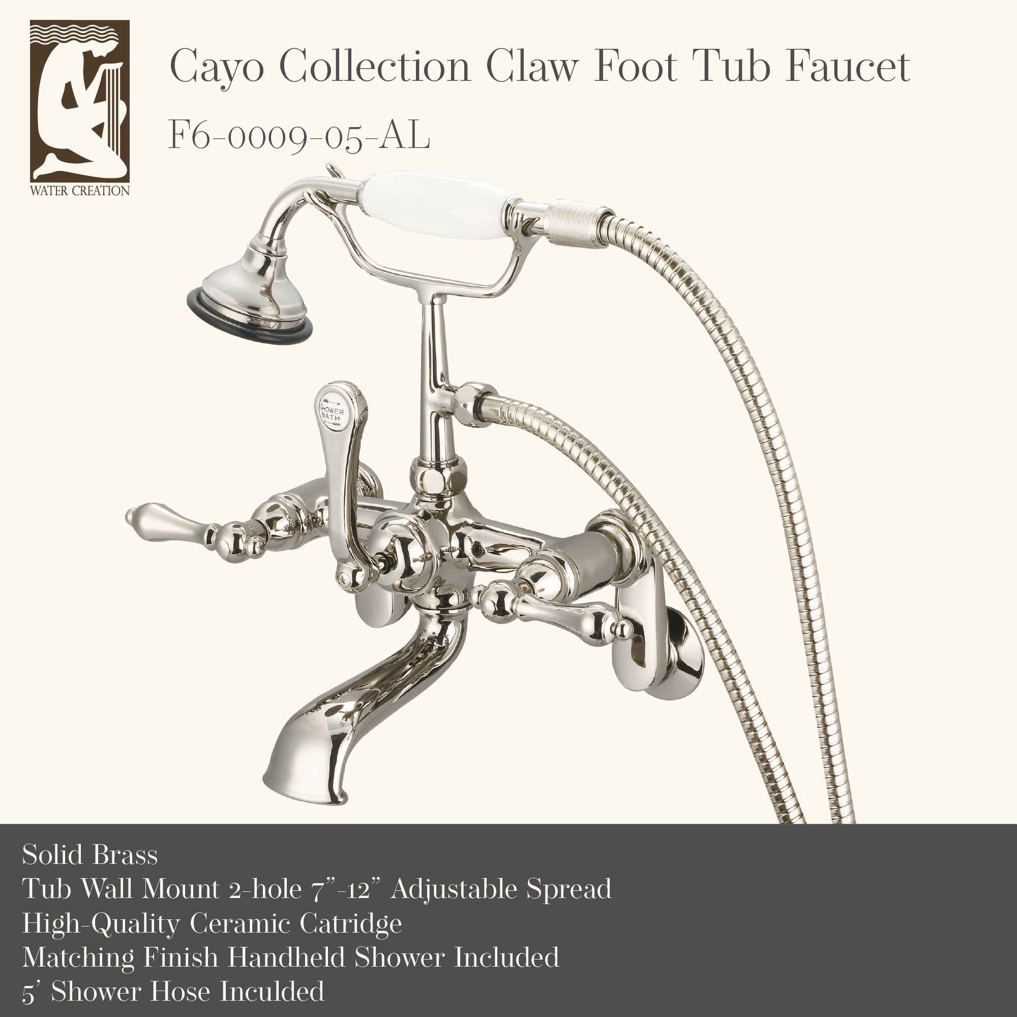 Water Creation F6-0009-05-AL Roman-Tub-Faucets - View #3