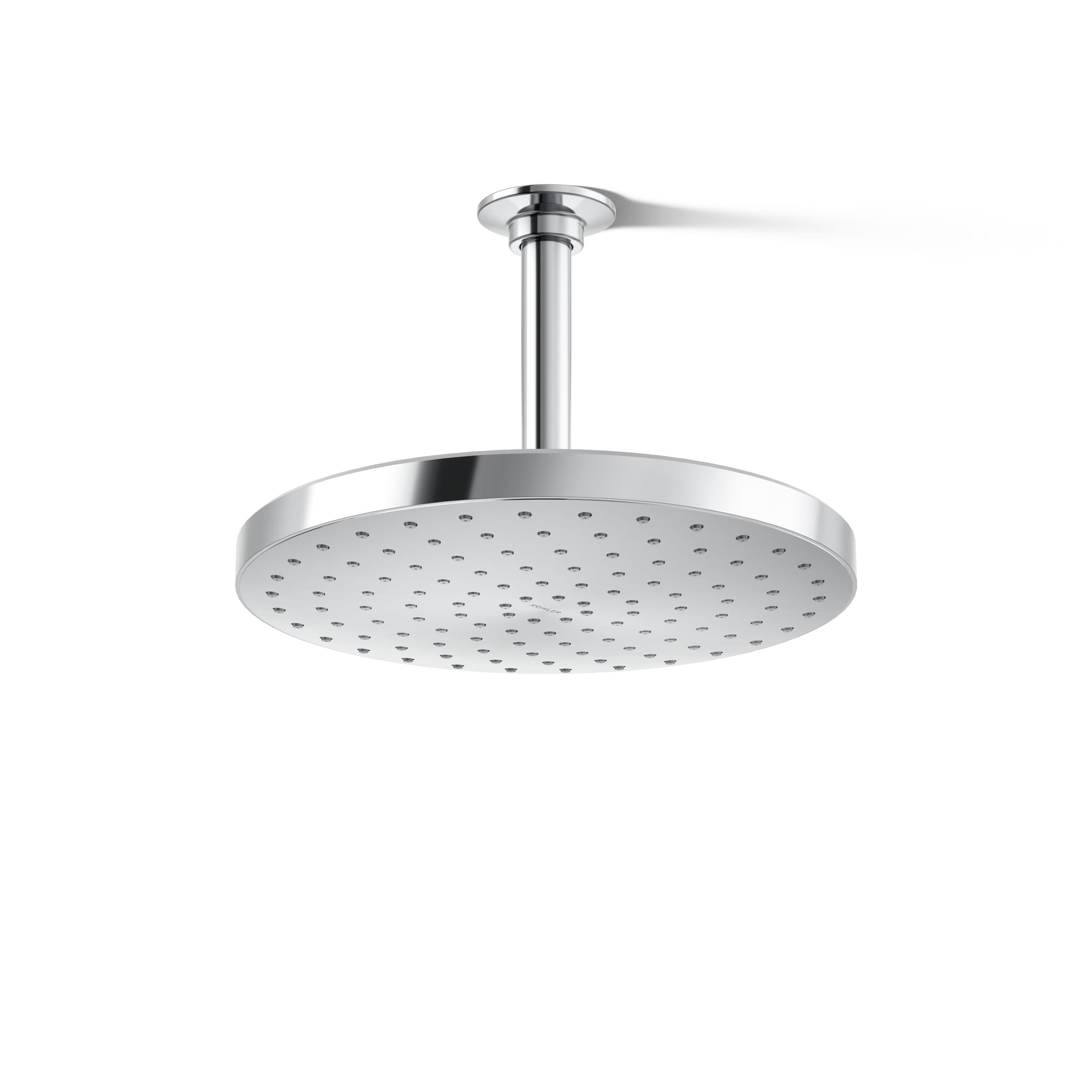 KOHLER K-76465-G-CP Awaken 1 -Spray Polished Chrome 9.88-in Round Rain Shower Head 1.75 GPM