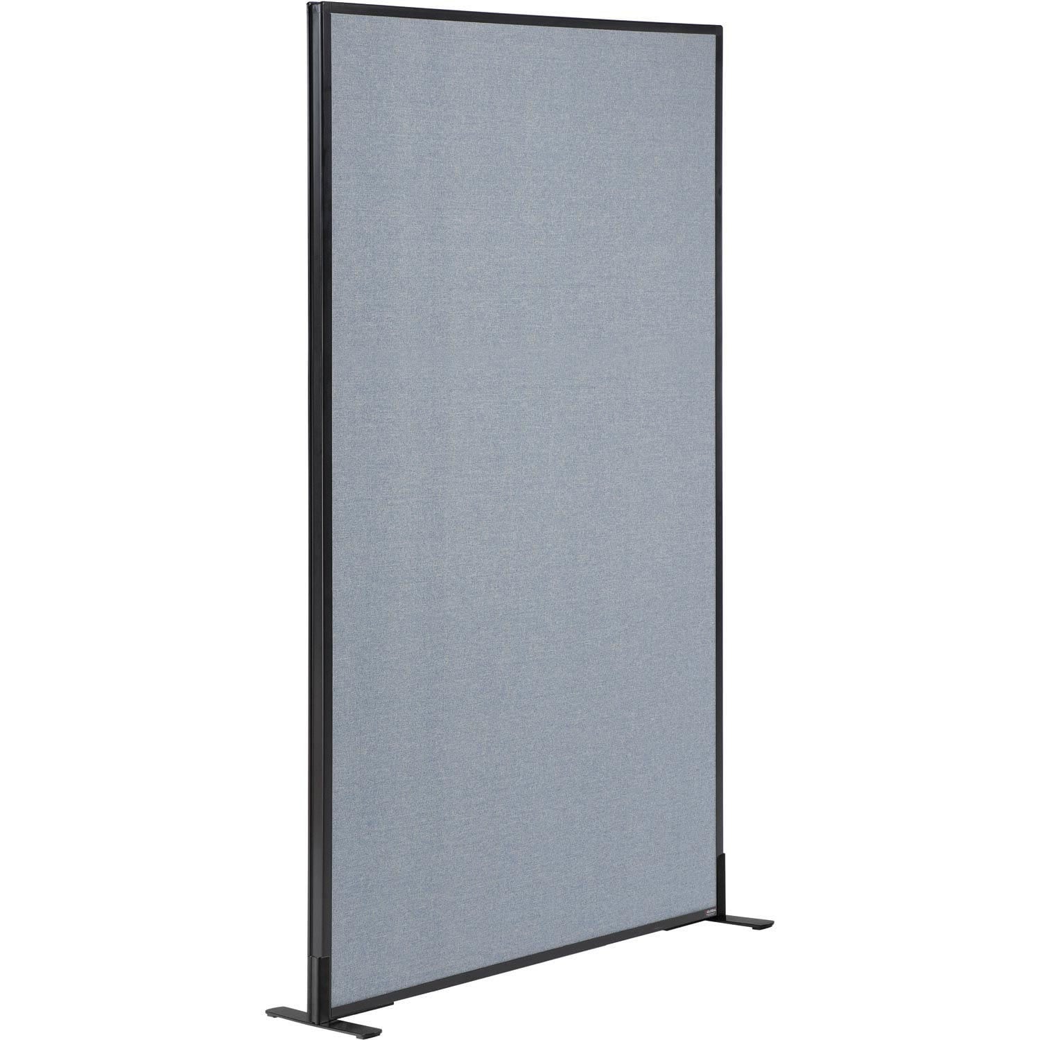 Global Industrial 695788FBL 36-14-inW x 96-inH Freestanding Office Partition Panel Blue