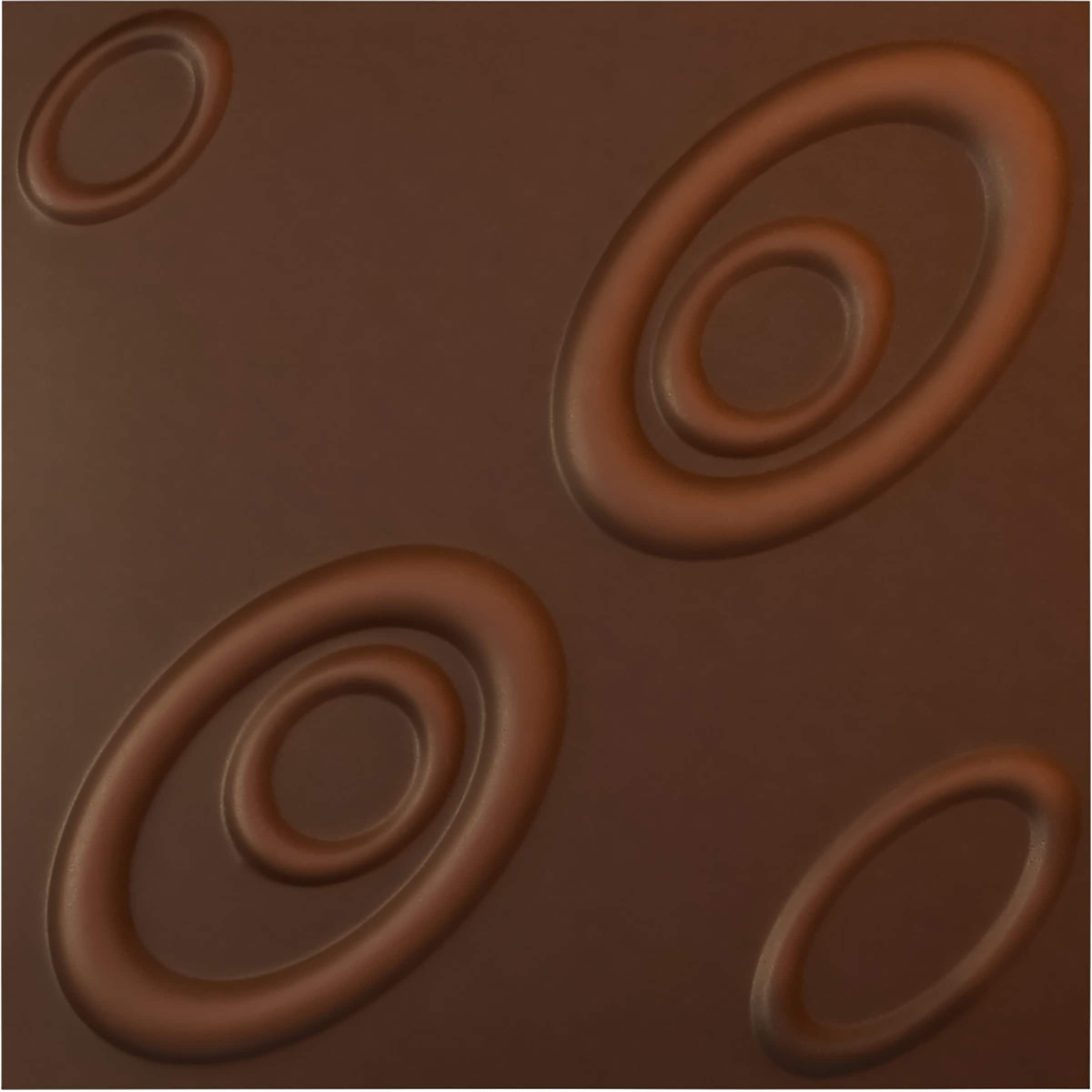 Ekena Millwork WP20X20MADRU-CASE-12 19-5/8-in x 19-5/8-in Embossed Paintable/Stainable Red PVC Wall Panel ( 12 -Pack, Covers 32.04-sq ft )