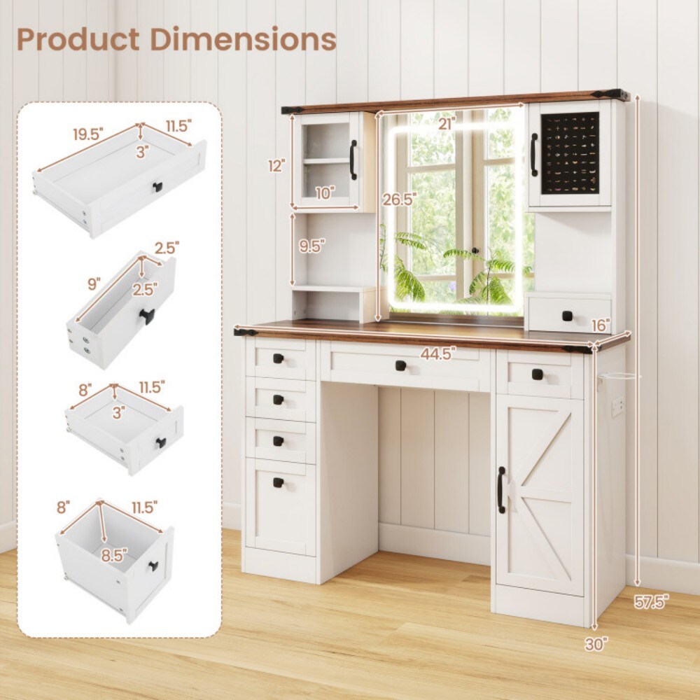 Fenbeli QLLSFENH185 Bedroom-Vanities - View #3