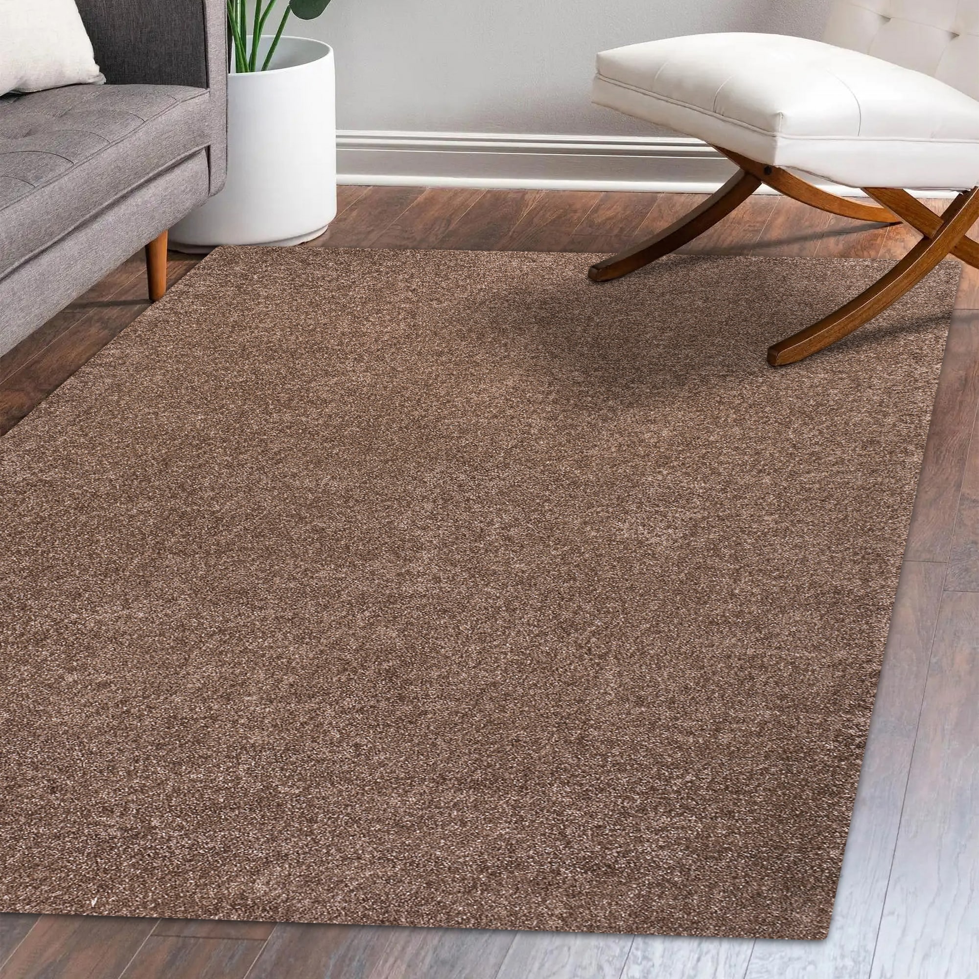 JONATHAN Y Haze Solid Low-Pile Light Gray 8 ft. x 10 ft. Area Rug