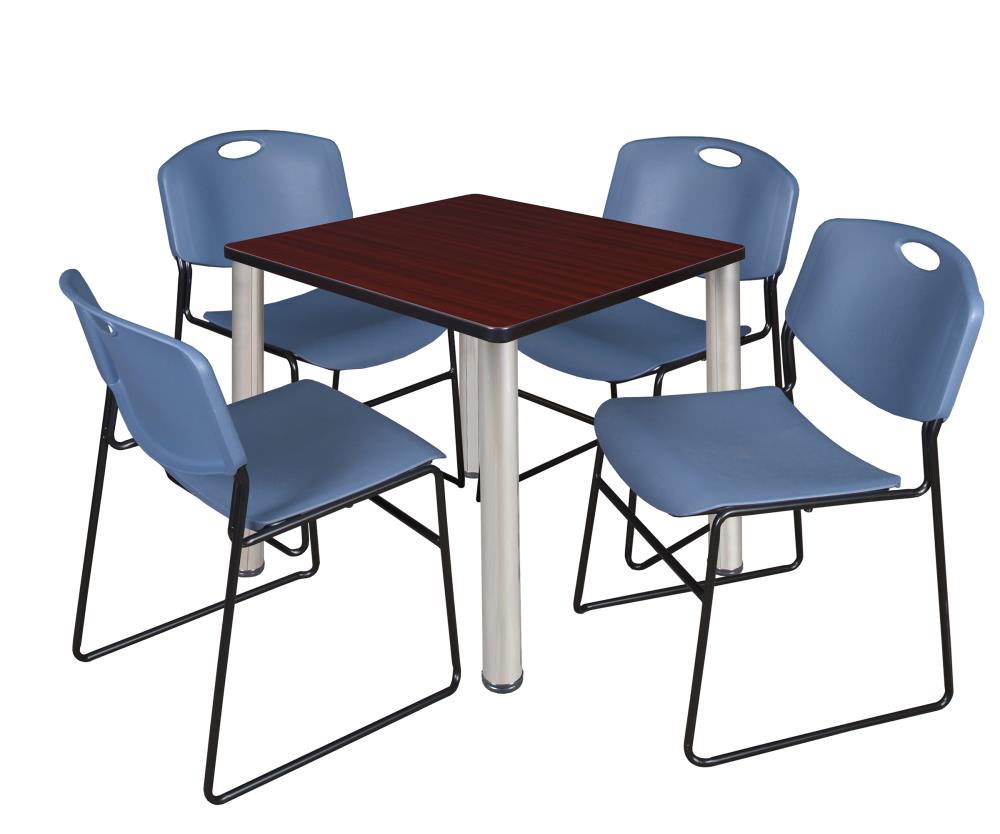 Regency TB3030MHBPCM44BE Breakroom Brown 4-Person Training Table (30-in W x 29-in H)