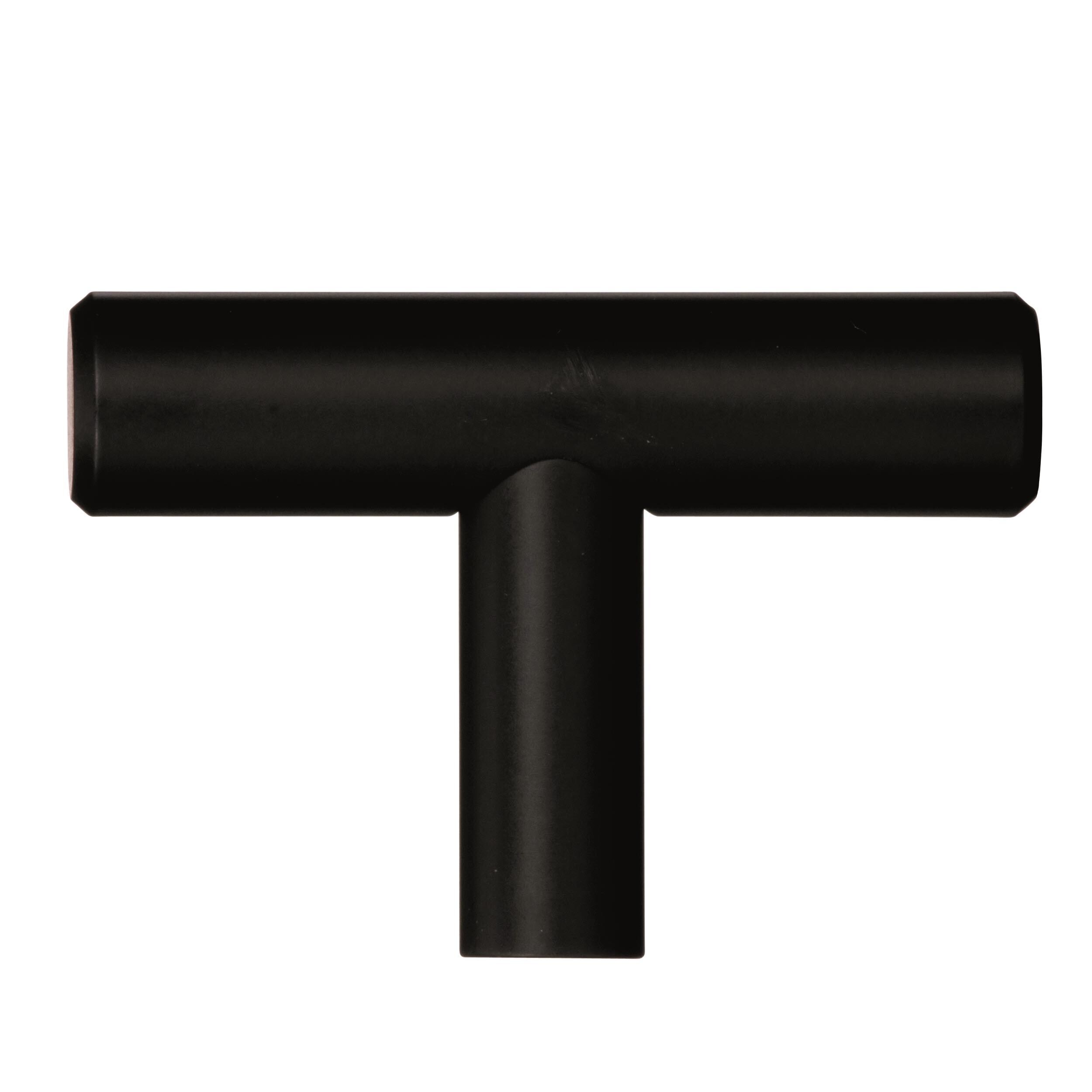 1-15/16" Black Bronze Polished Bar Knob with Mounting Hardware