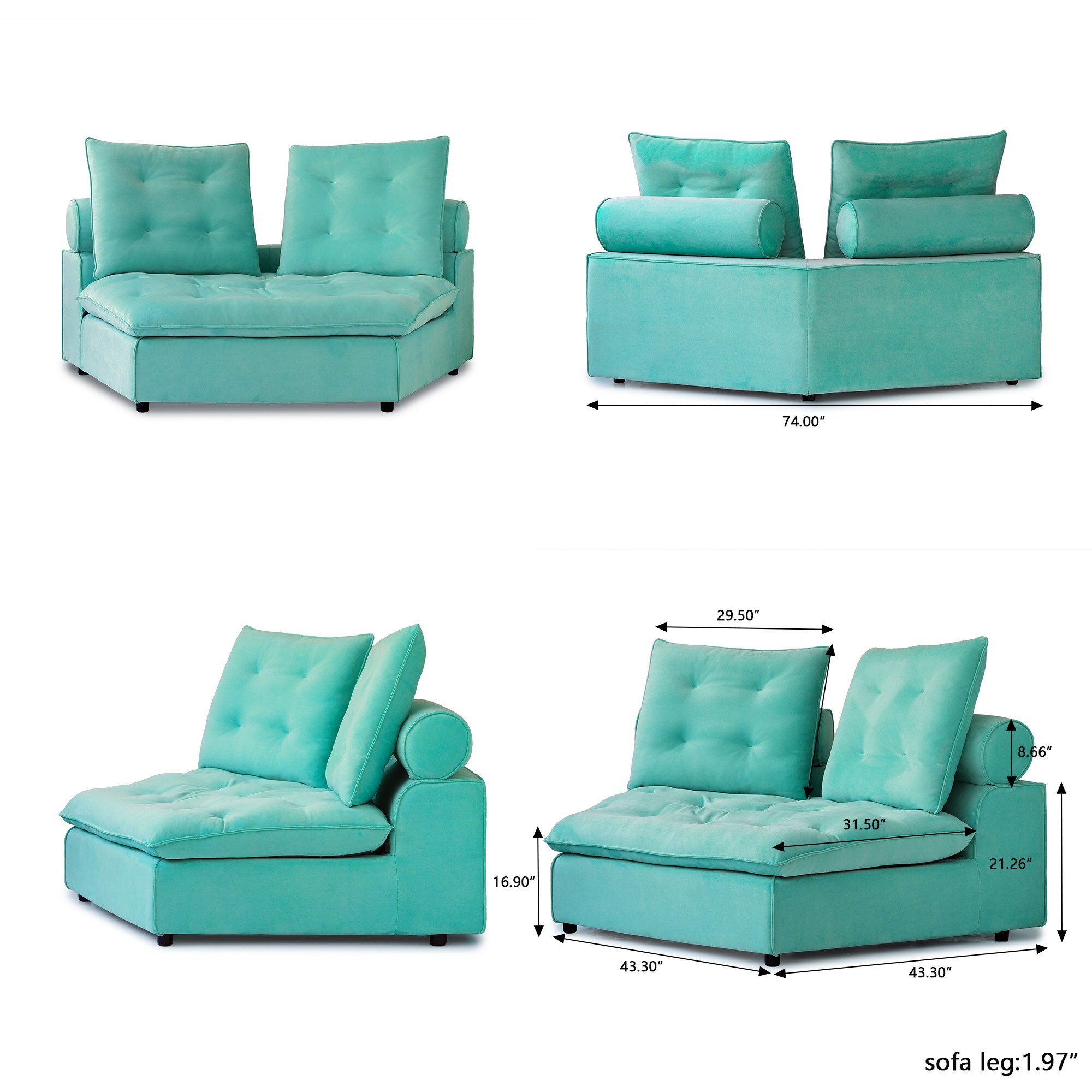 BuotiqHom DH-C4-136TB Sofas-Loveseats - View #6