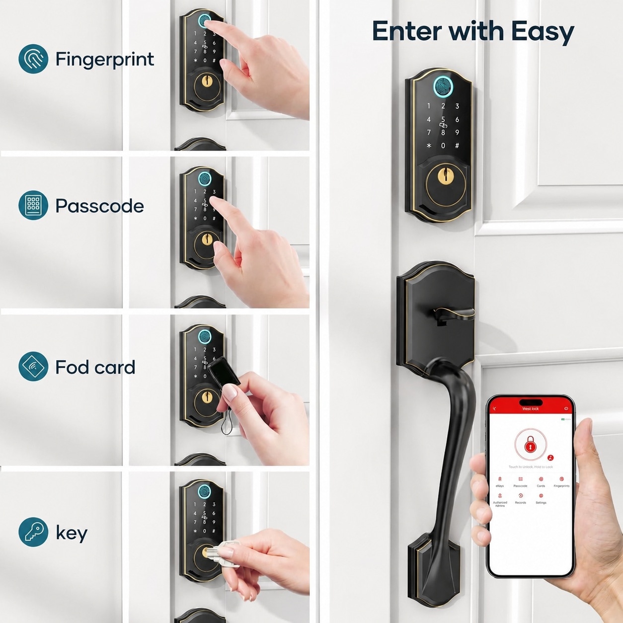 Afoxsos LAF0719F495 Electronic-Door-Locks - View #4