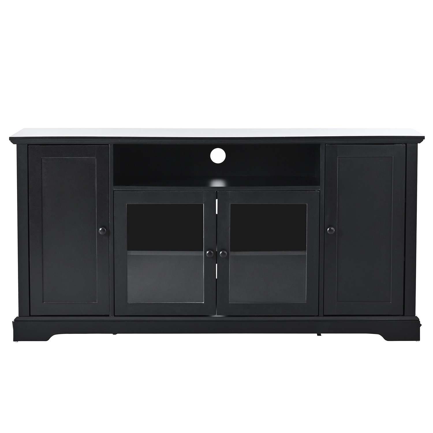 TV Cabinet with 2 Door Modern/Contemporary Black Tv Cabinet deals (Accommodates TVs up