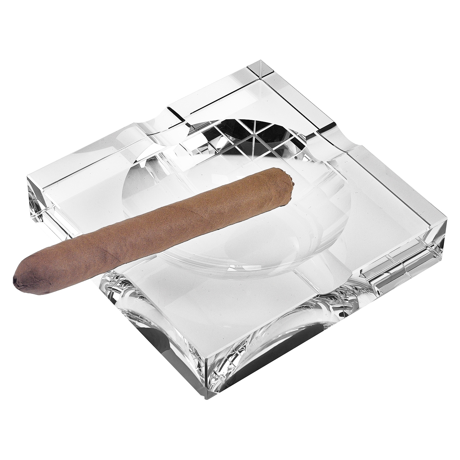 HomeRoots 4000375764 1.25-in x 5-in Clear Round Serving Tray
