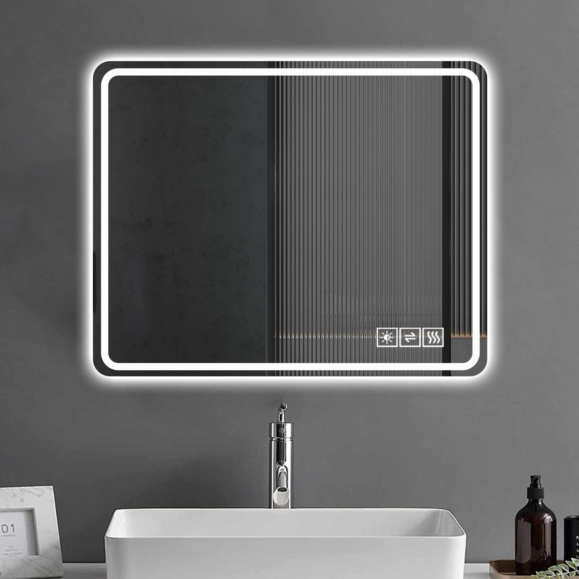 CASAINC JS-2836R-4-X-E-1 Framed-Bath-Mirrors - View #3